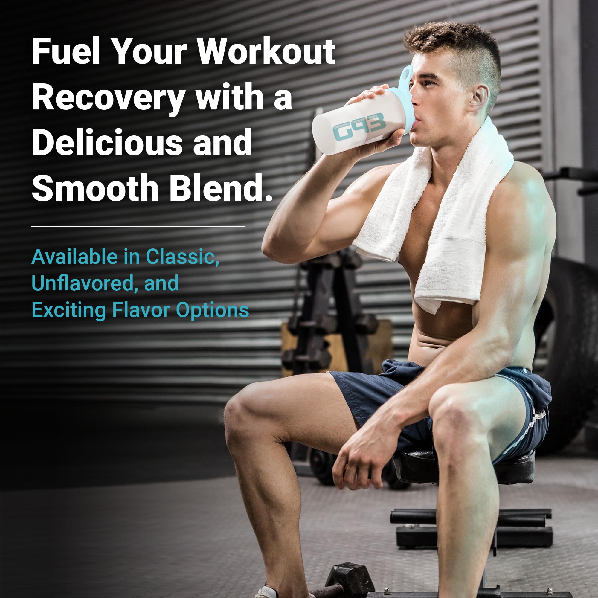 Genepro Unflavored Protein Powder - New Formula - Lactose-Free, Gluten-Free, & Non