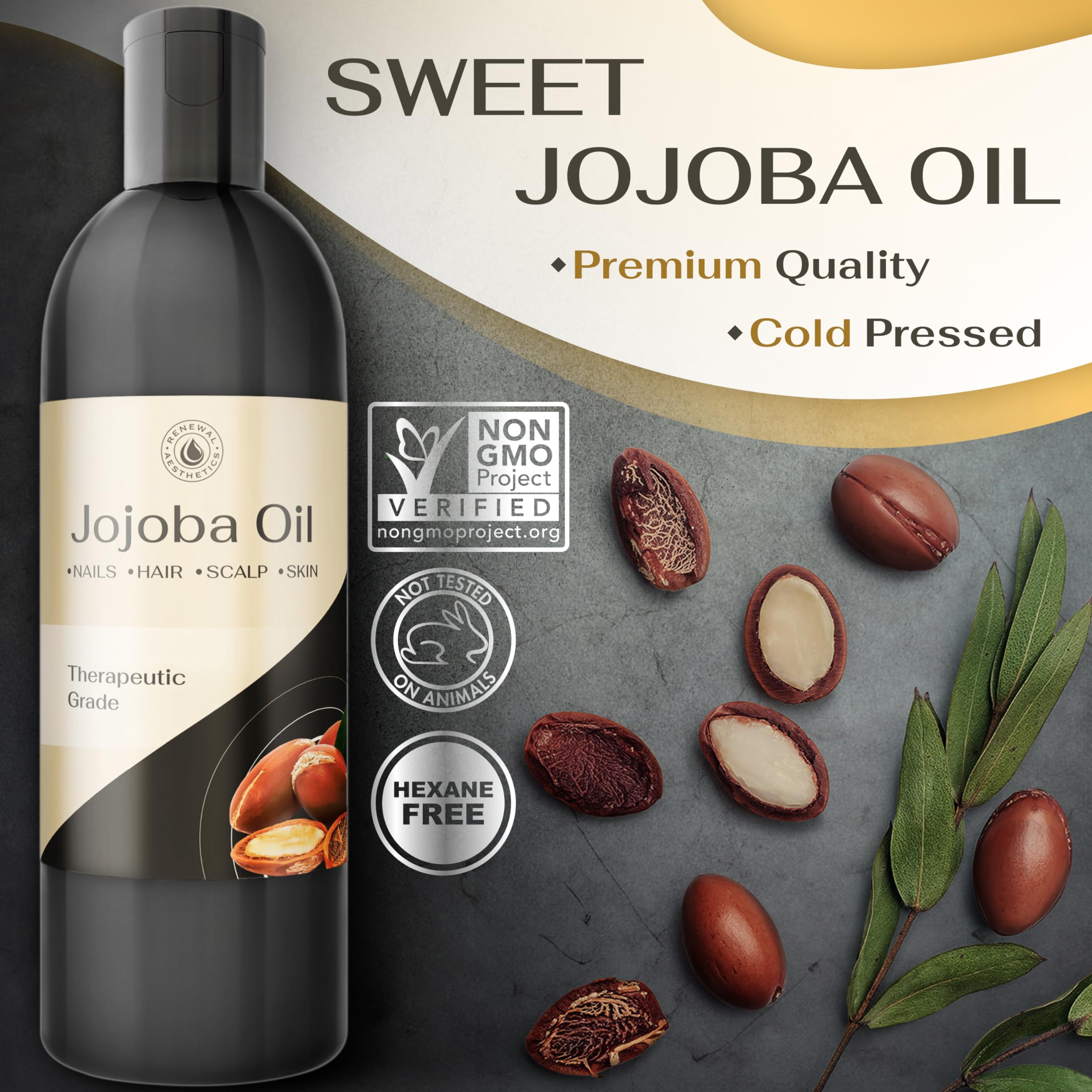 Sweet Oil - Hair and Skin Softener, Organic Natural Carrier Body Oil, Carrier Oil for Essential Oils - Massage Oil