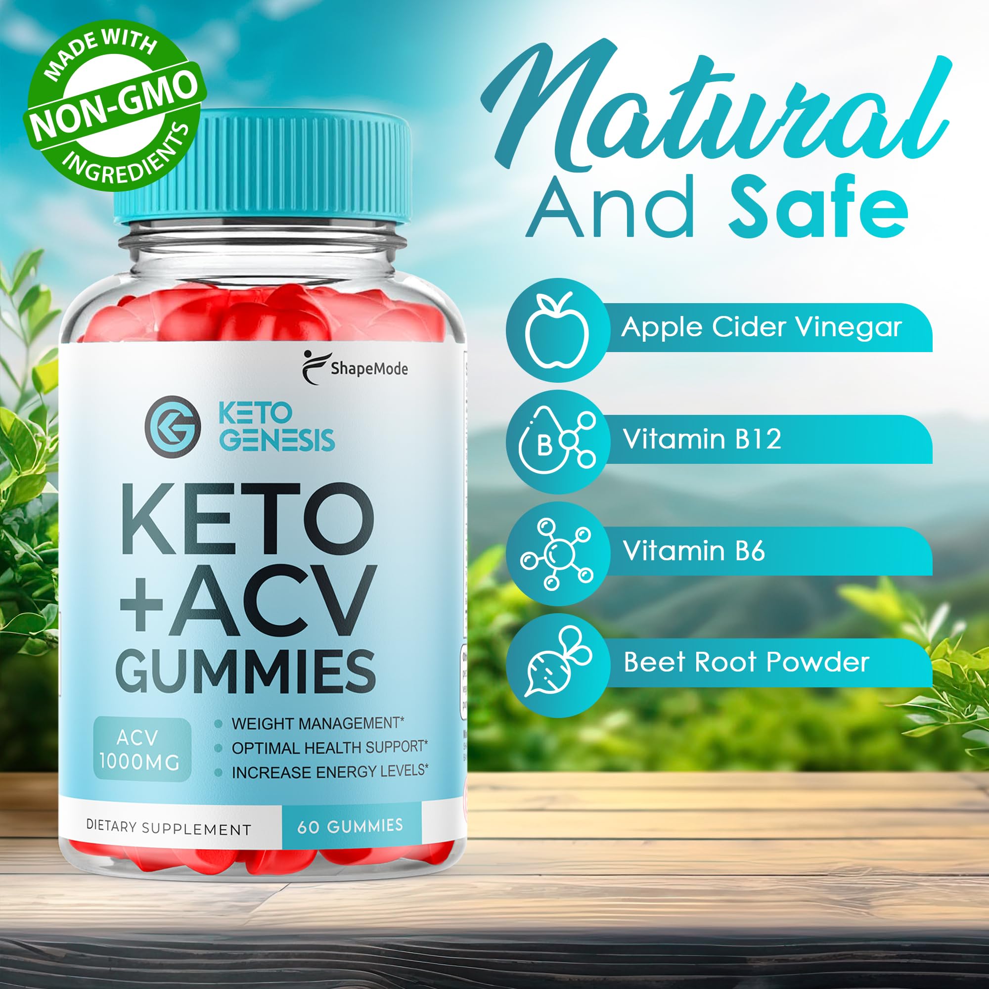 Keto Genesis ACV Gummies - Advanced Weight Loss, Genesis Keto Ketones Apple Cider