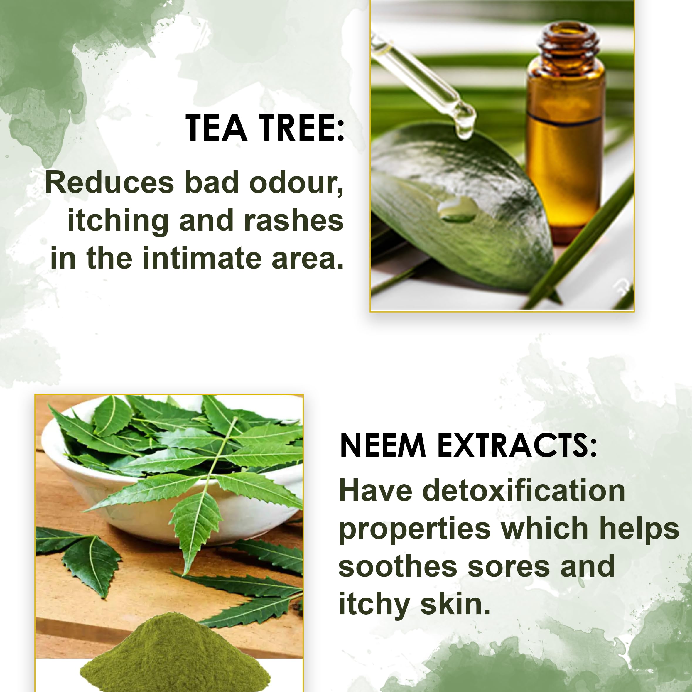 Skin Elements Intimate Hygiene Wipes | pH Balanced Wipes with Tea Tree Oil | Avoids Itching and Bad Odor