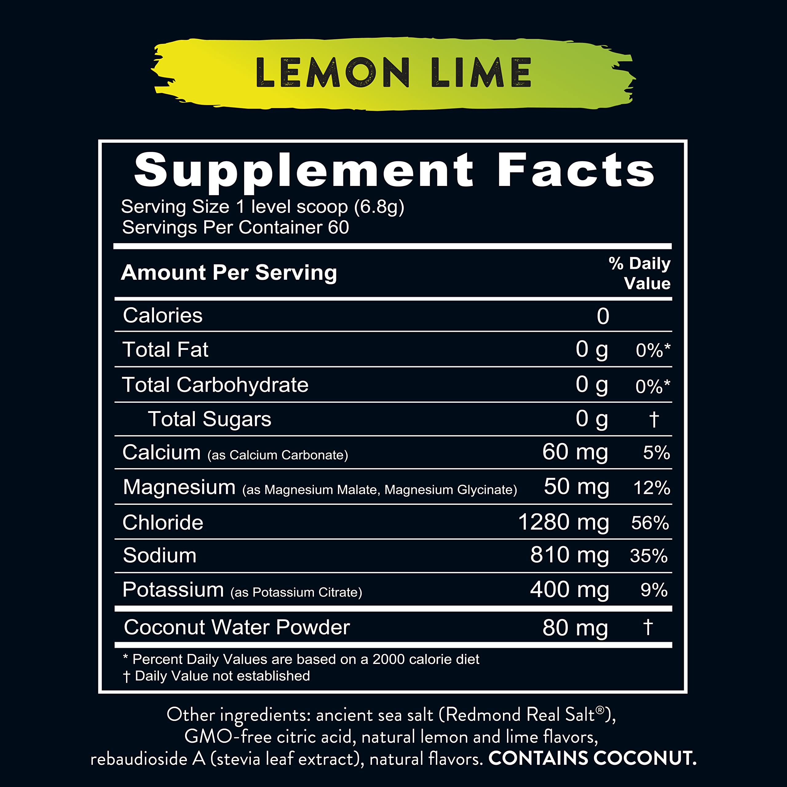 REDMOND Re-Lyte Electrolyte Drink Mix (Lemon Lime)…