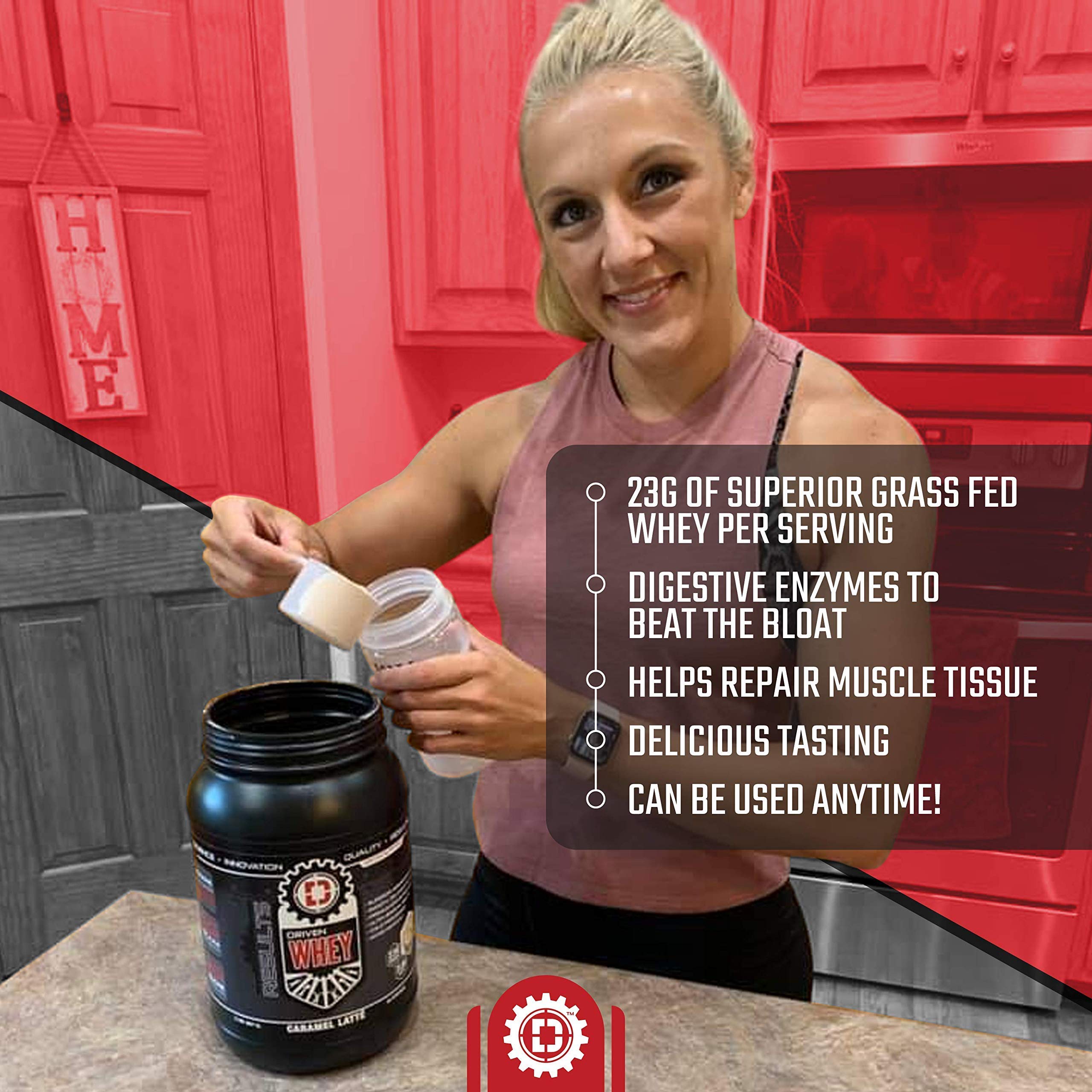 Driven WHEY- Grass Fed Whey Protein Powder: Delicious, Clean Protein Shake