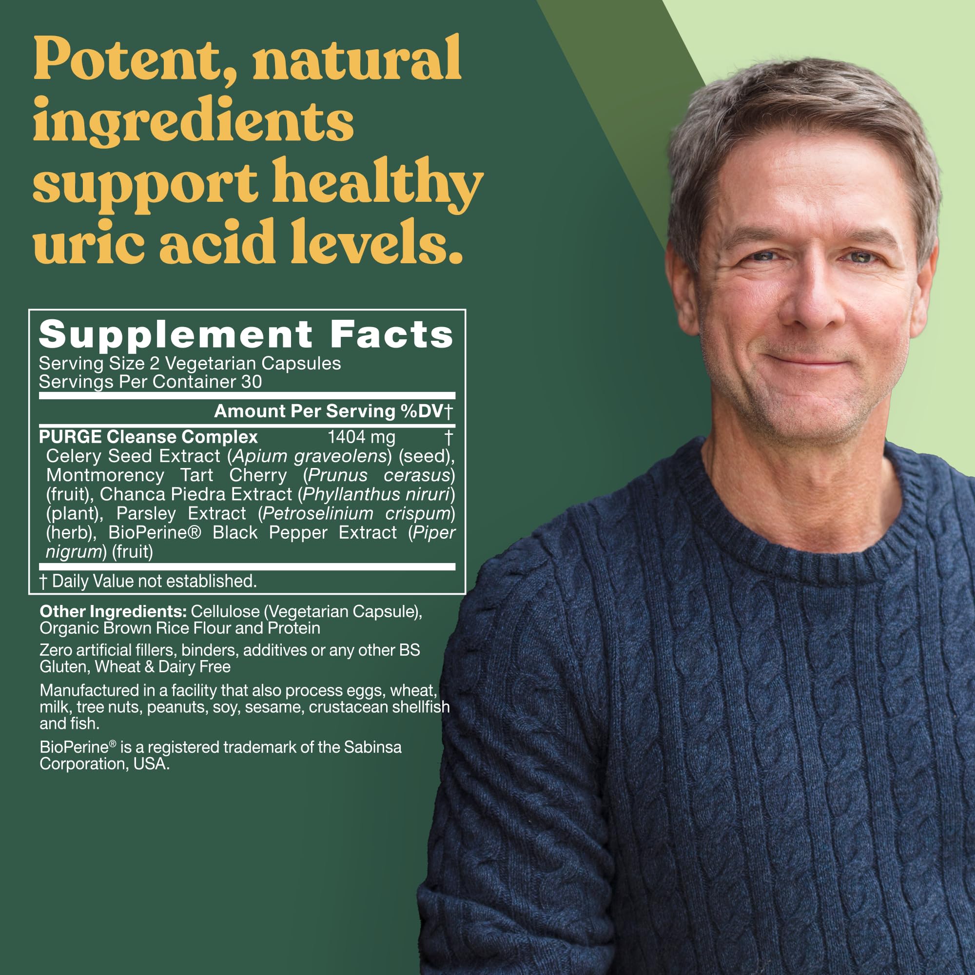 Purge! Uric Acid Flush – Eat & Drink What You Want – Detox and Cleanse with Celery Seed Extract