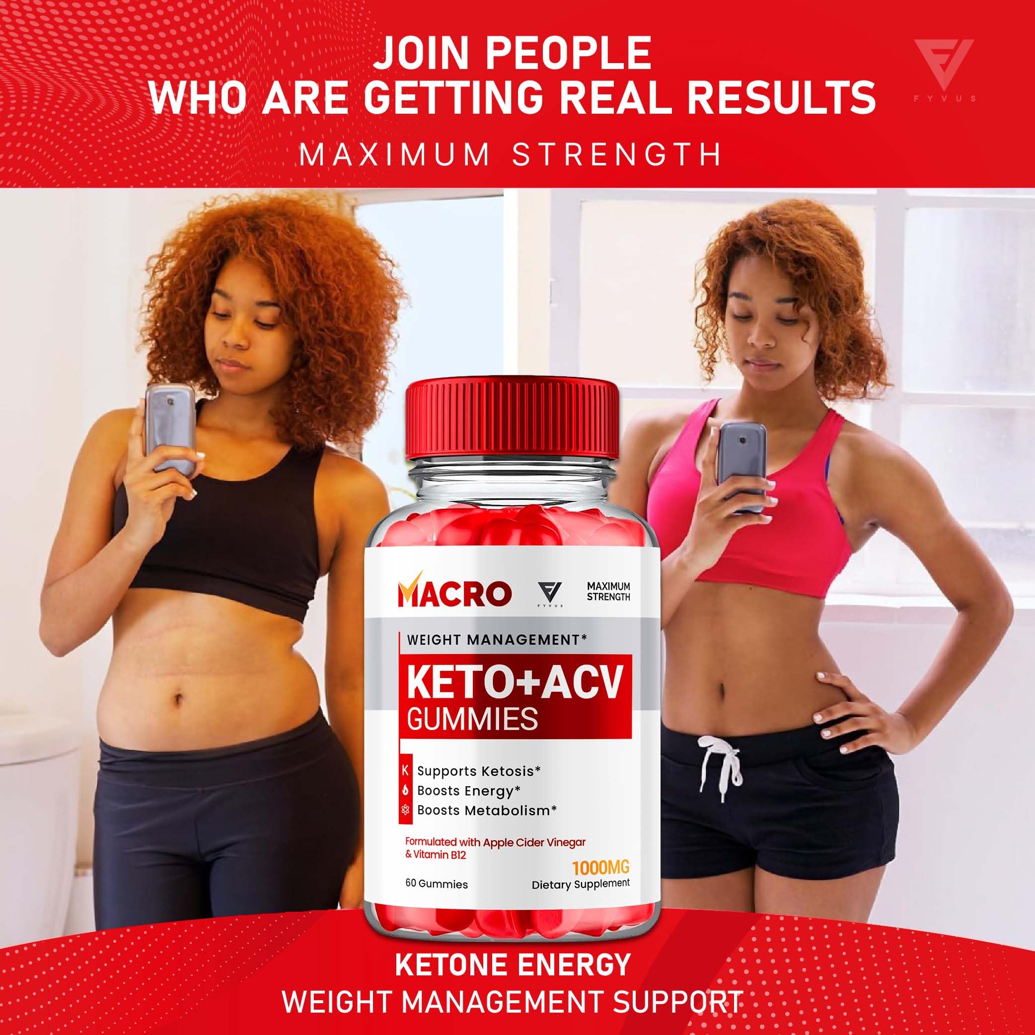 Macro Keto ACV Gummies Advanced Apple Cider Vinegar Vitamin Supplement
