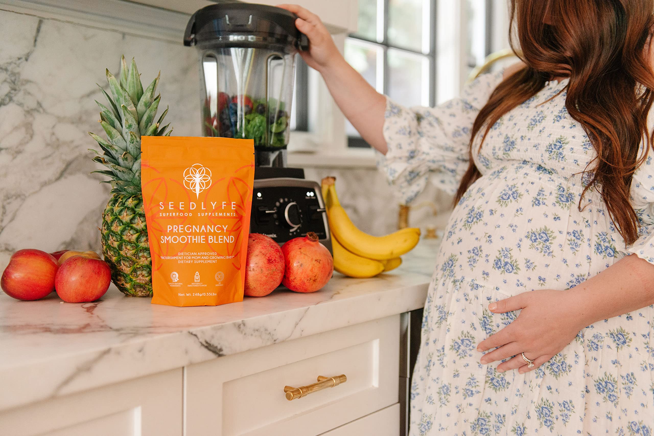 SEEDLYFE Pregnancy Superfood Smoothie Powder | Protein, Veggies, Antioxidants
