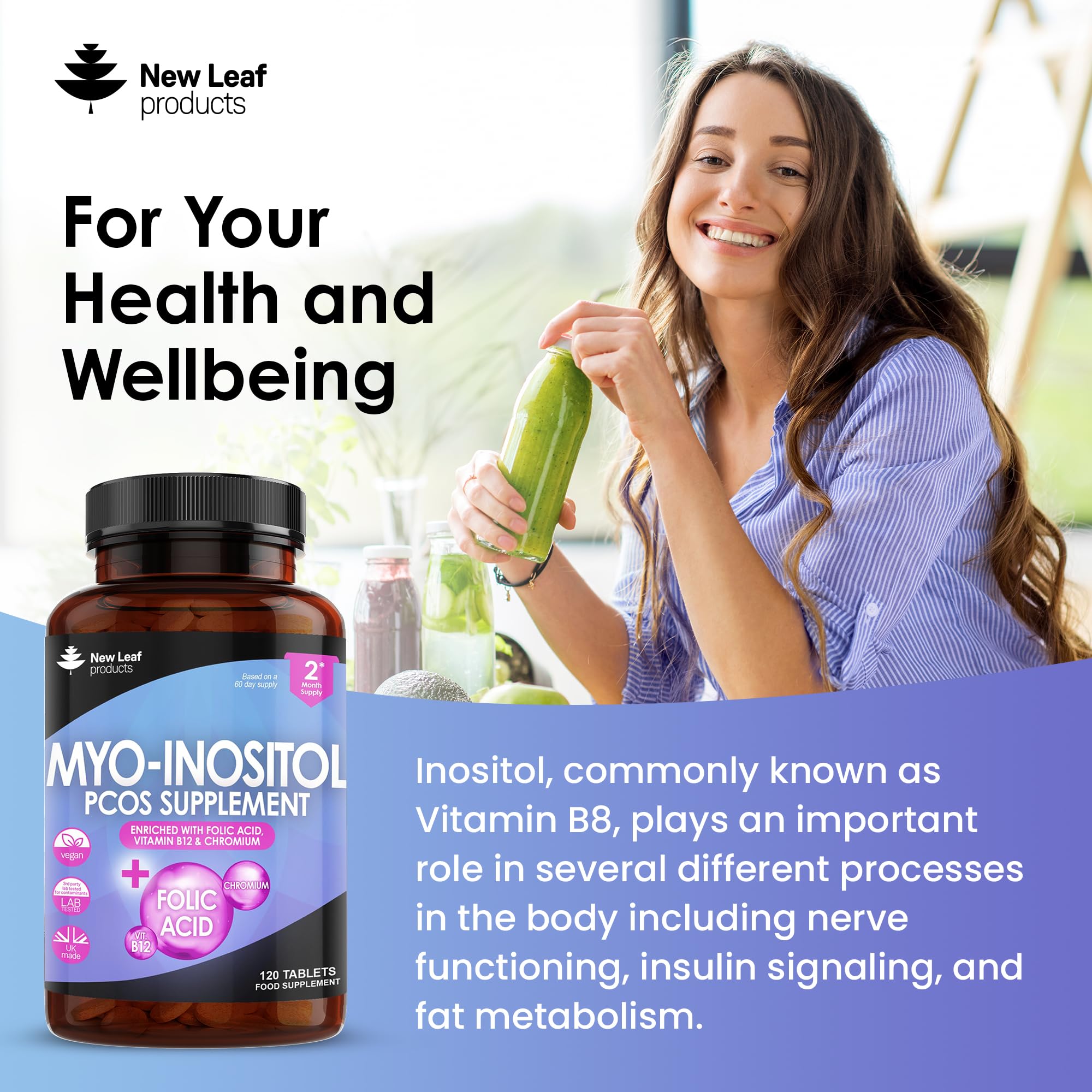 Myo-Inositol PCOS Supplement - Myo Inositol Tablets PCOS Supplement Enriched