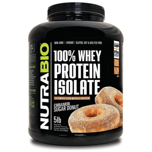 NutraBio Whey Protein Isolate Supplement – 25g of Protein Per Scoop with Complete 