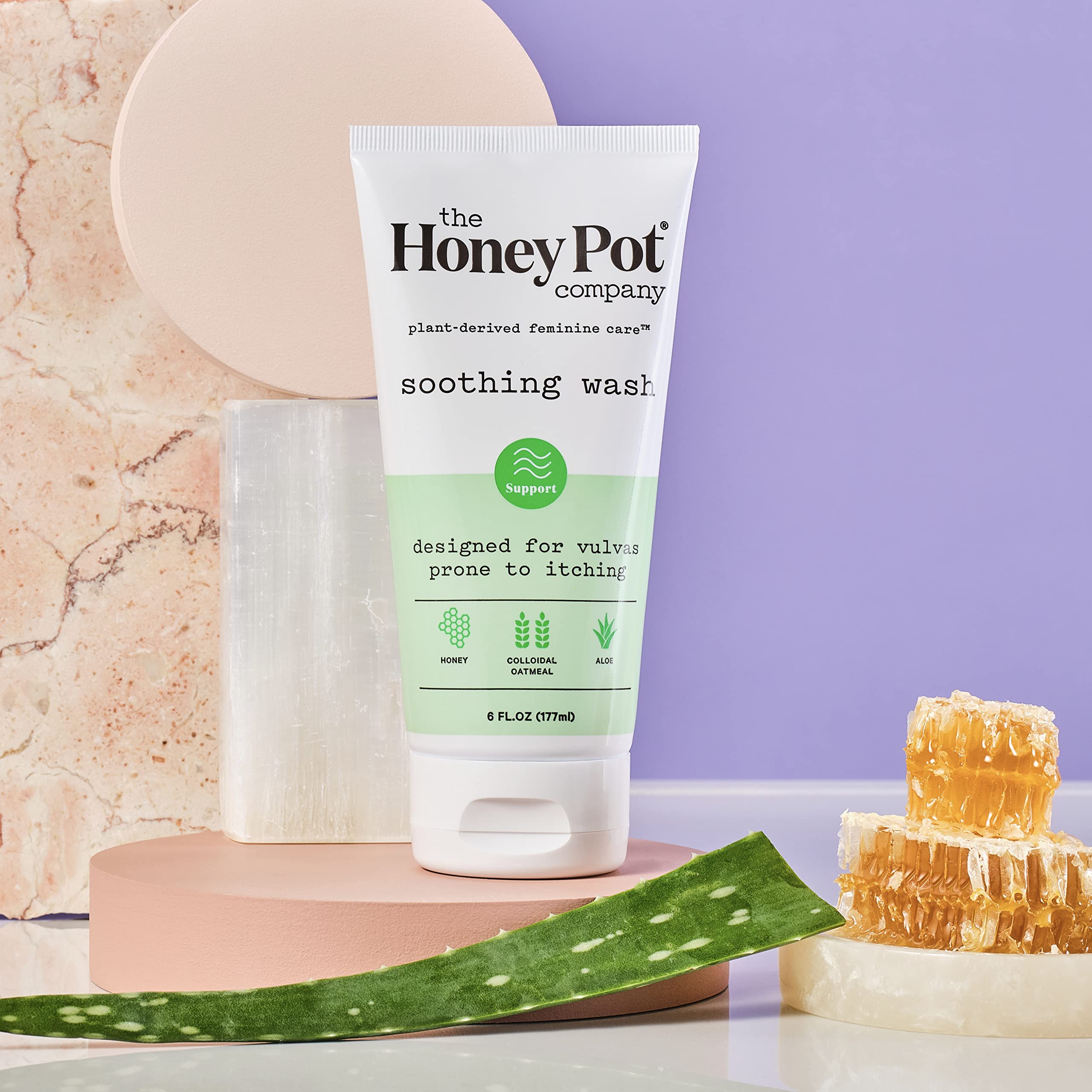 The Honey Pot Company - Anti-Itch Soothing Colloidal Oatmeal Wash - Plant Derived Feminine Care