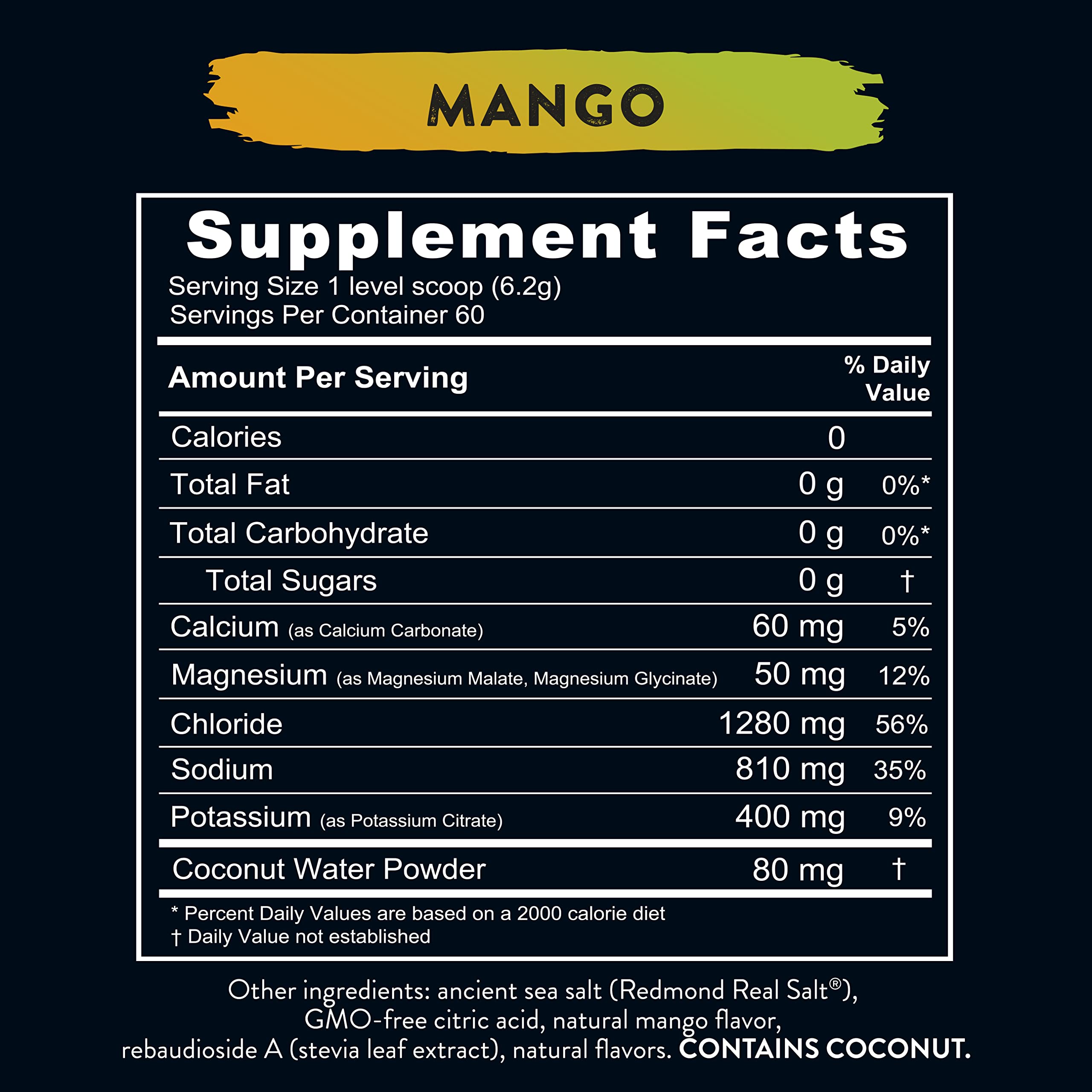 Redmond Re-Lyte Hydration Electrolyte Mix (Mango)