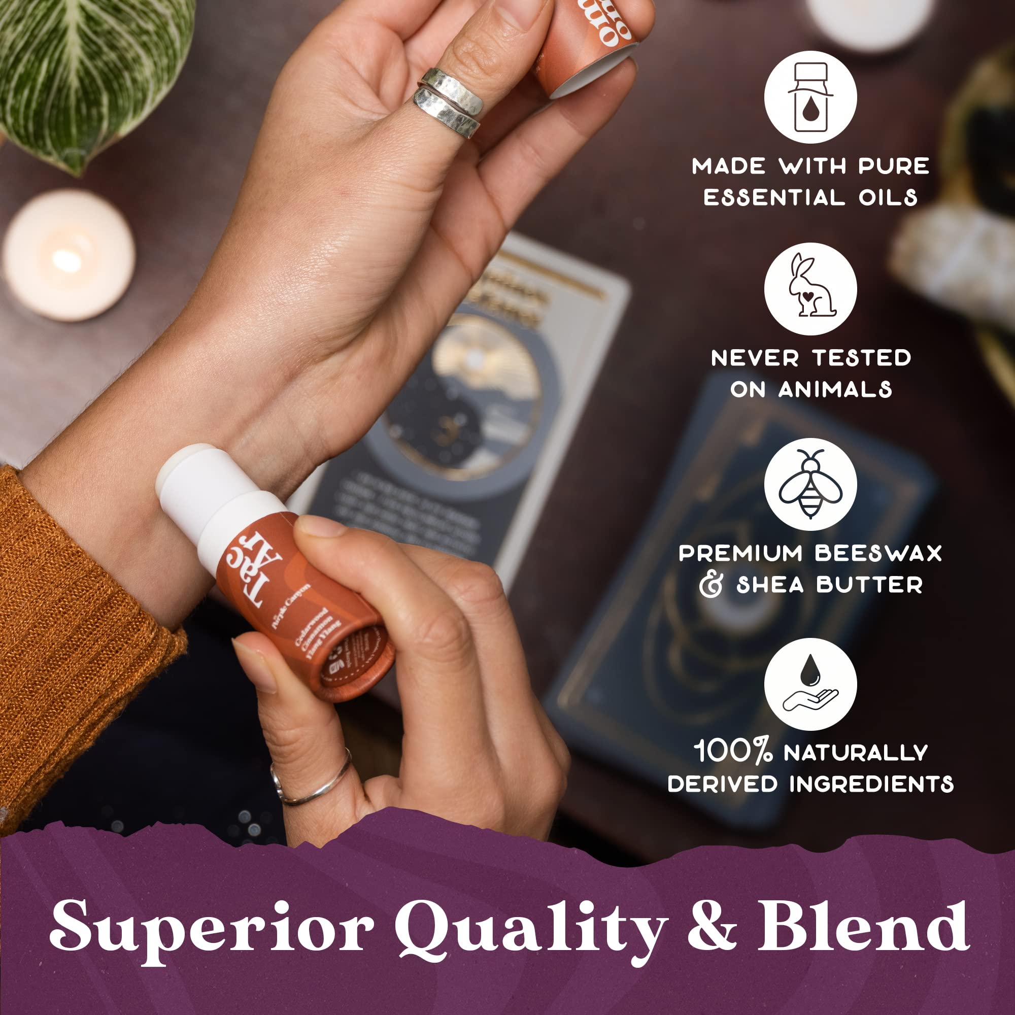 Essential Oils Balm Stick | Grounded Thought Aromatherapy Balm | All Natural Body Balm