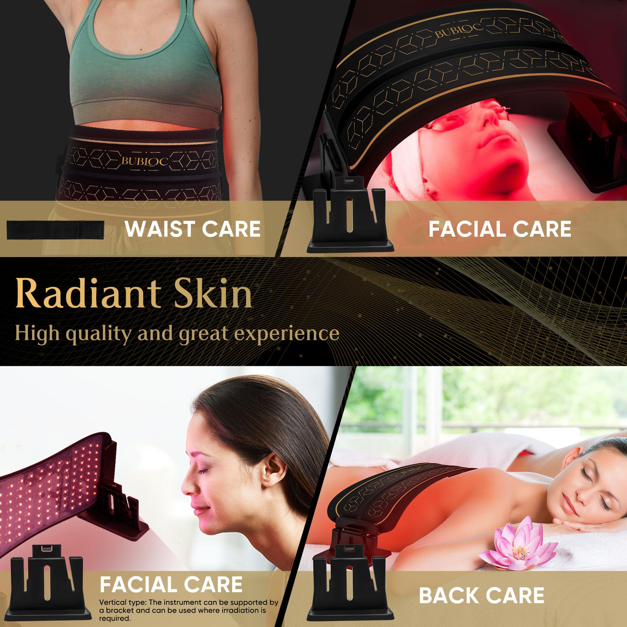 Multifunction Infrared Red Light Therapy for Body and Face, Near-Infrared 850 Red Light Therapy, Cordless