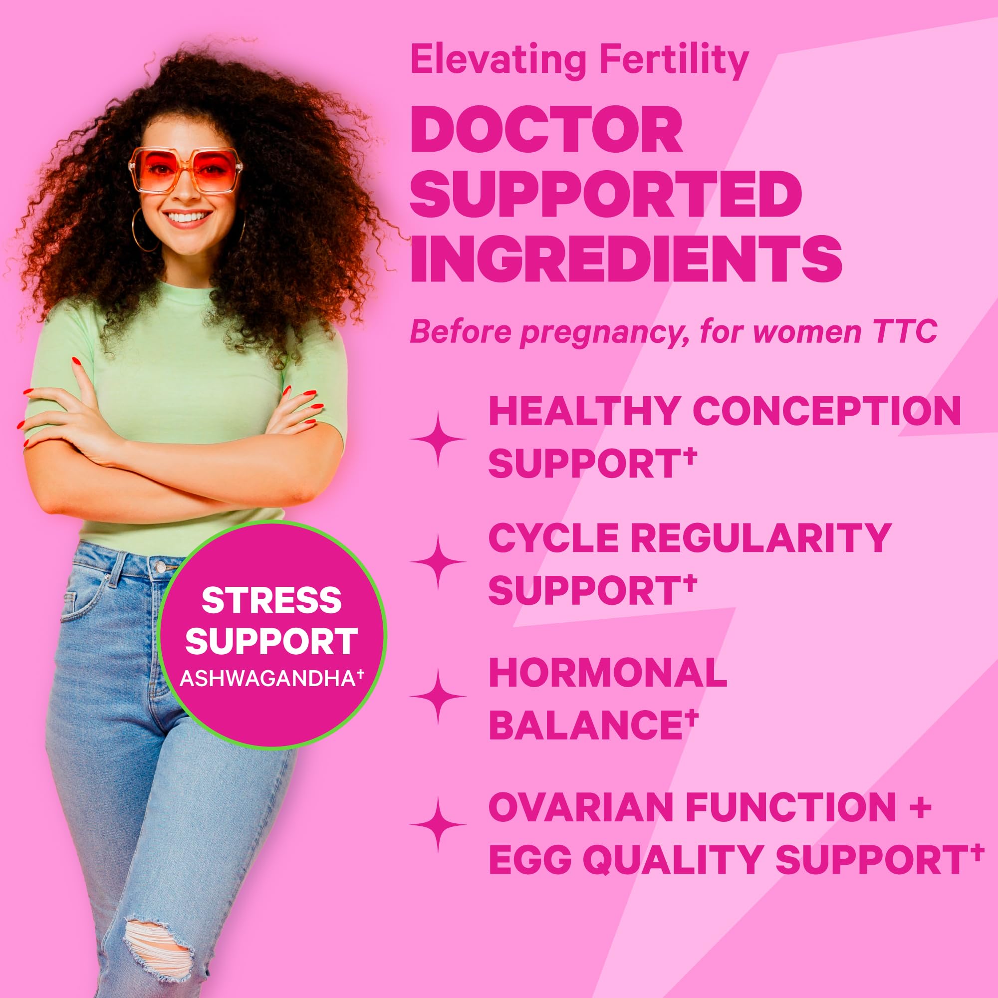 Pink Stork Fertility Supplements for Women and Progesterone Cream