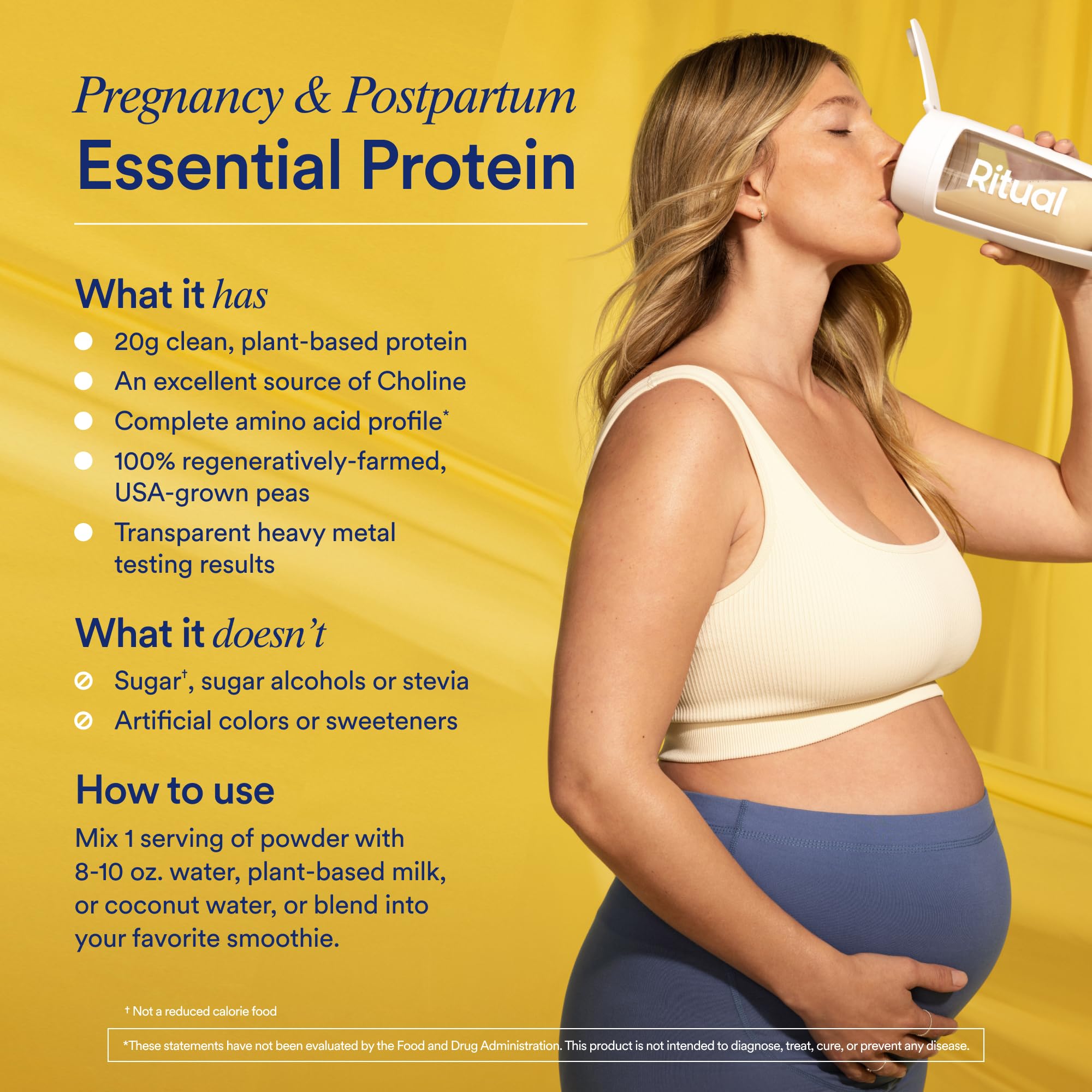 Ritual Prenatal Multivitamin and Protein Duo with Prenatal Vitamins and Organic Vanilla Protein