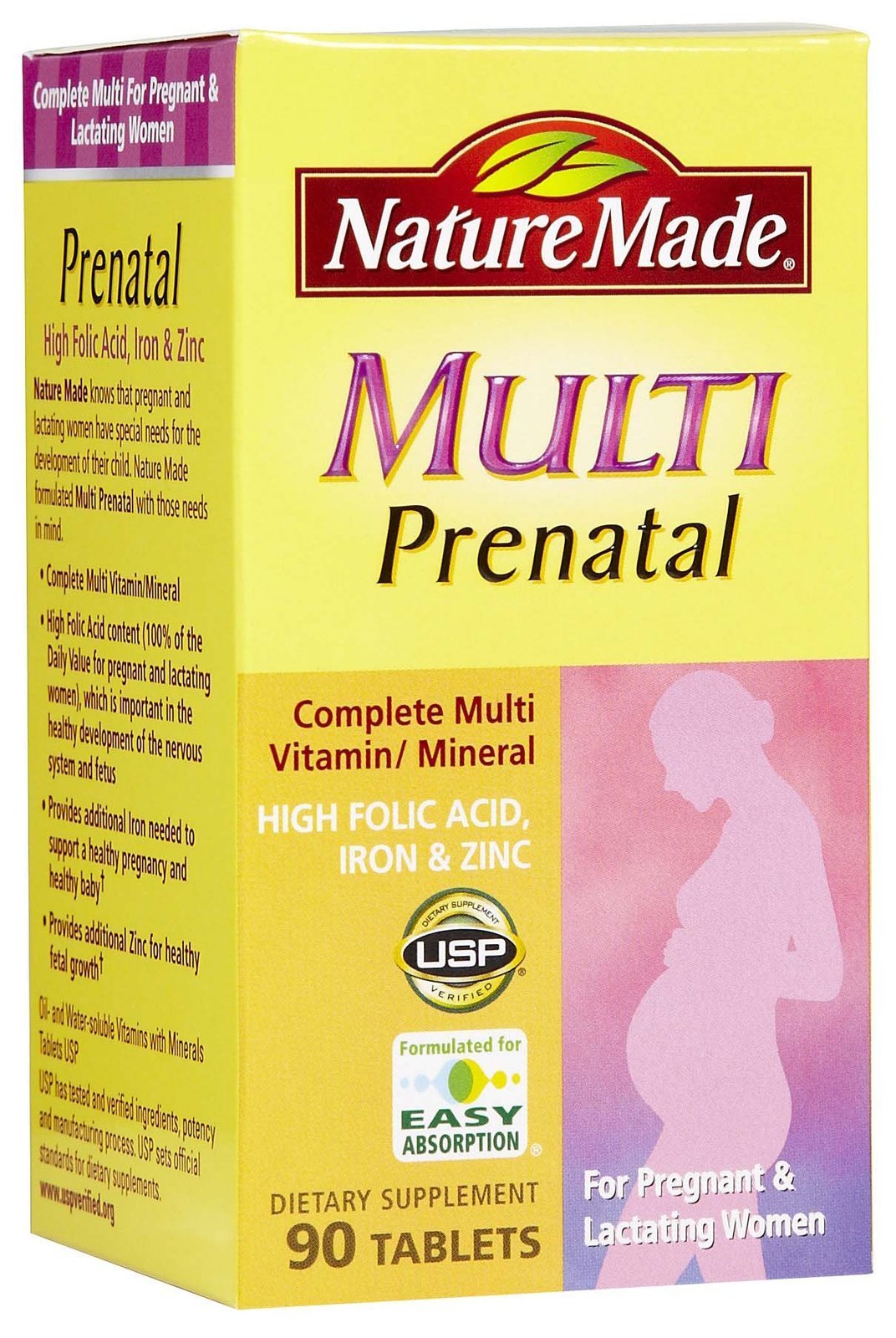 Nature Made Multi Prenatal Tabs, 90 ct (Packaging may vary)
