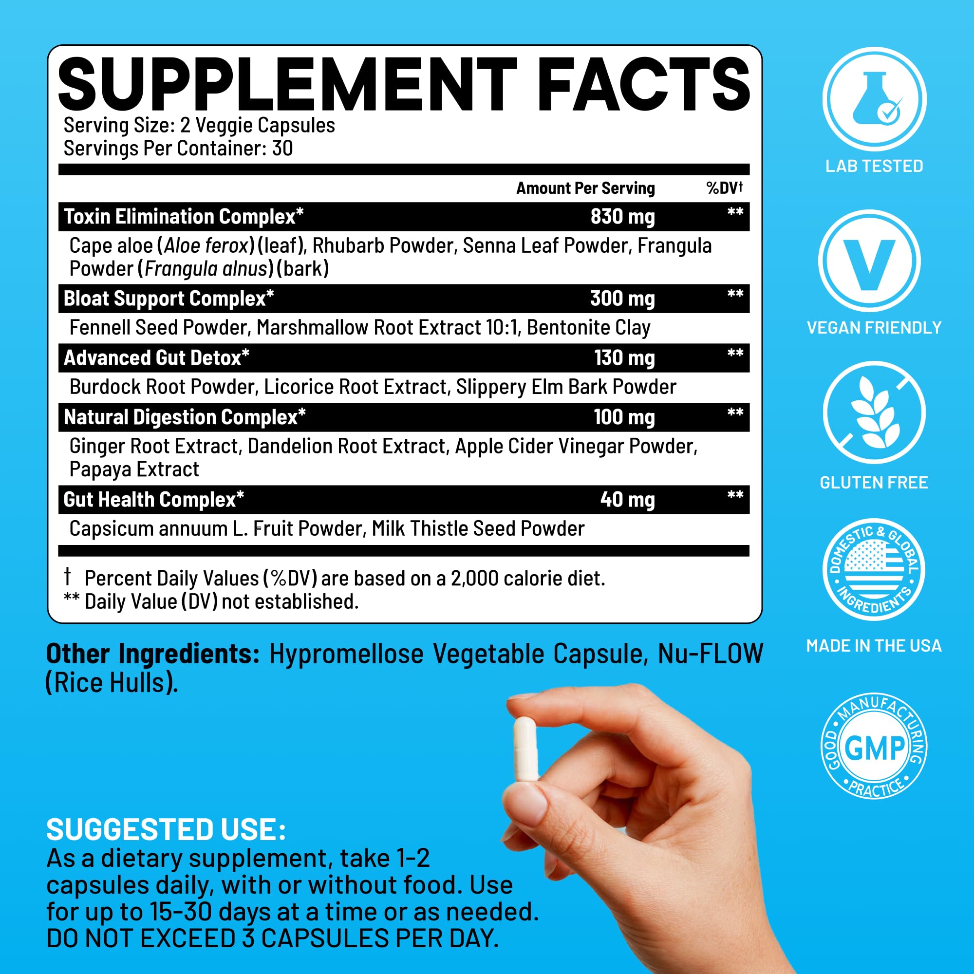 Nootrix Herbal Cleanse + Detox Cleanse for Weight Loss Products | 15 Day Gut Cleanse