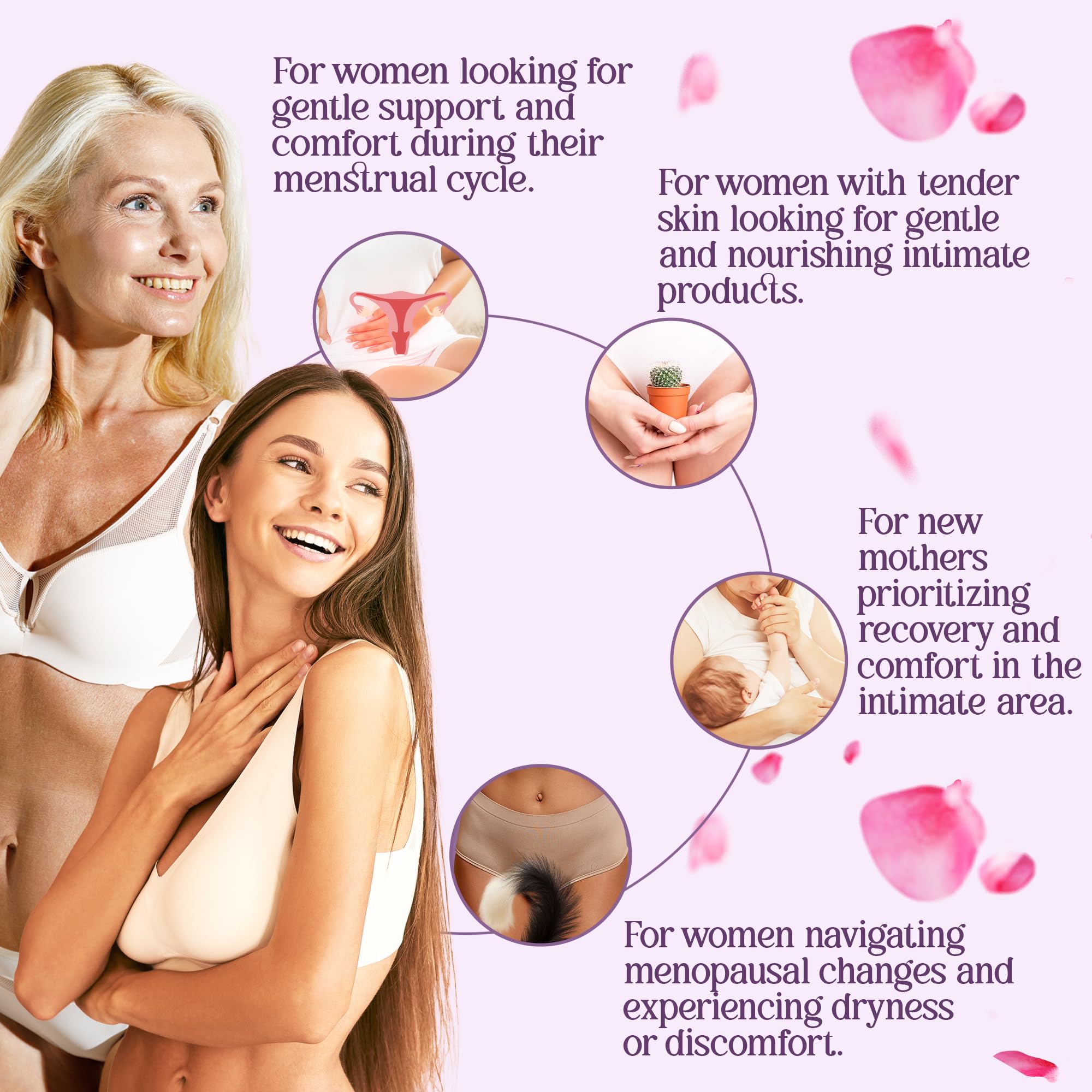 vibraxlabs Yoni Oil 1 Oz. Rose Scented Daily Feminine Wash Vulva Oil for pH Balance and Female Dryness