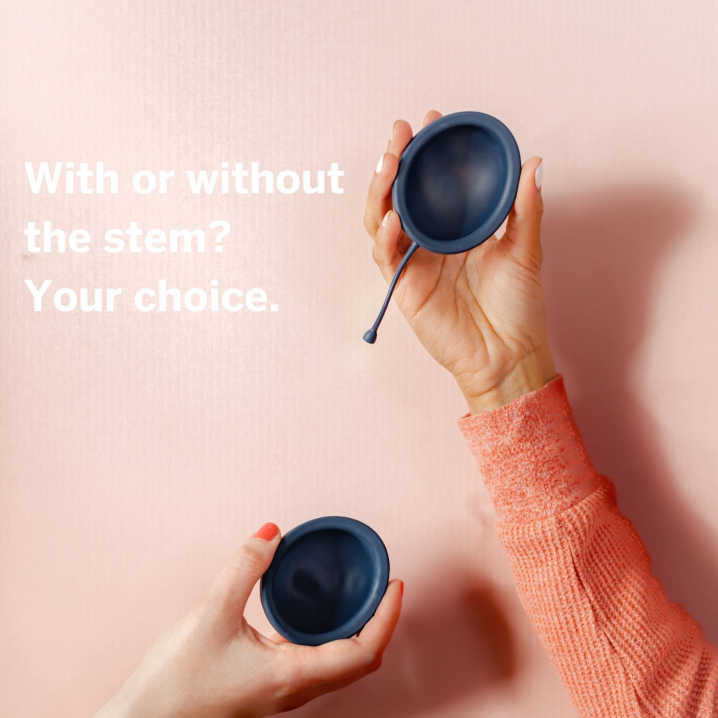 Pixie Soft Menstrual Disc - Ranked 1 for Most Soft Reusable Period Disc - Removable Stem