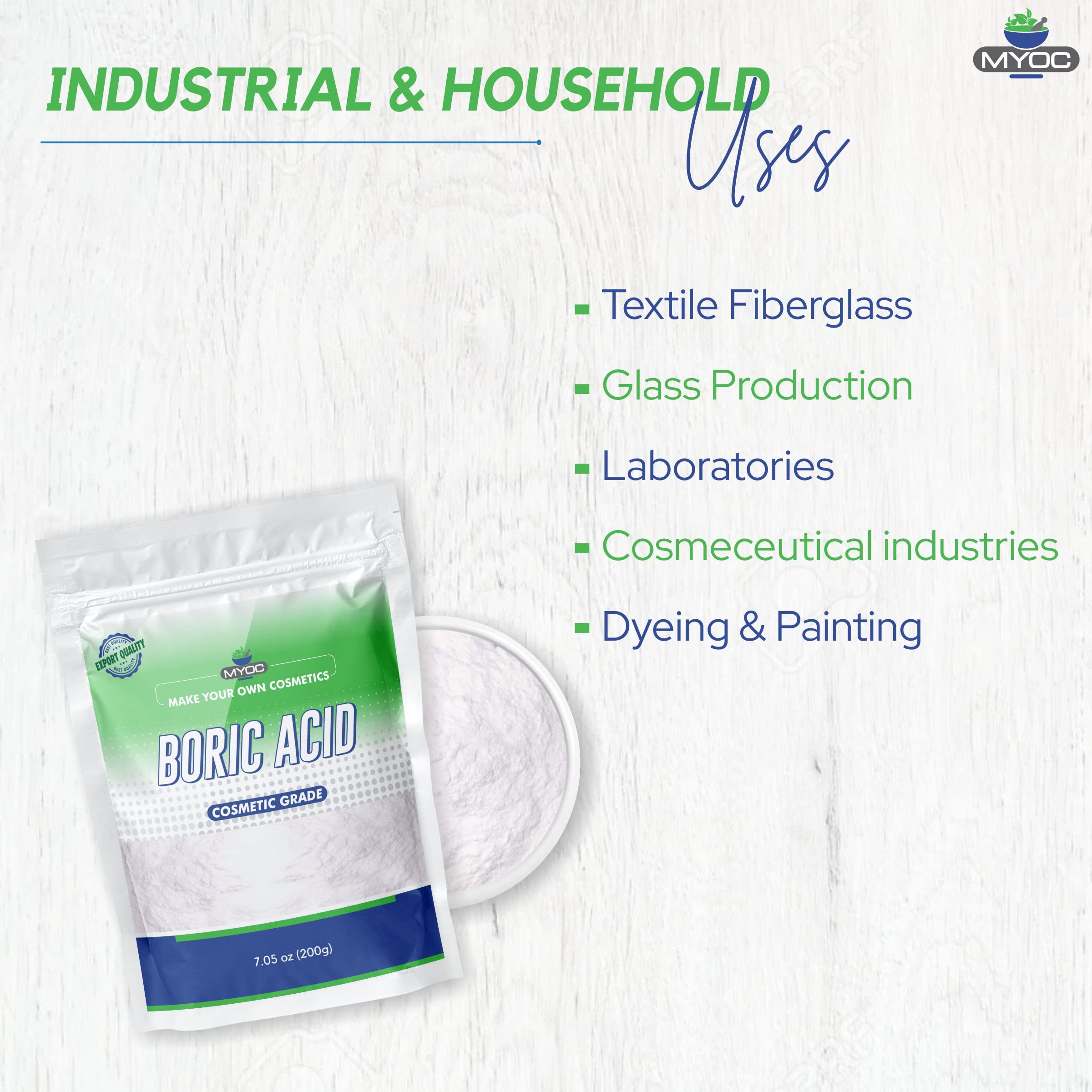 MYOC Boric Powder - 12 Oz (7.05 Ounces (Pack of 1))