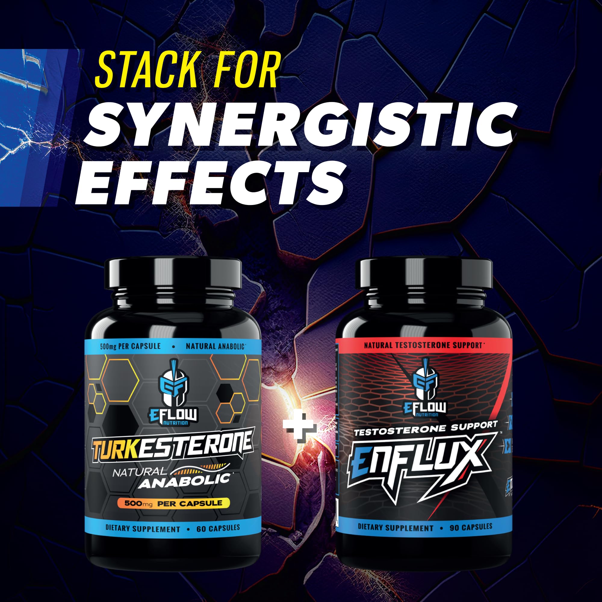 eFlow Nutrition Turkesterone (500 mg) Ajuga Turkestania Extract Complexed