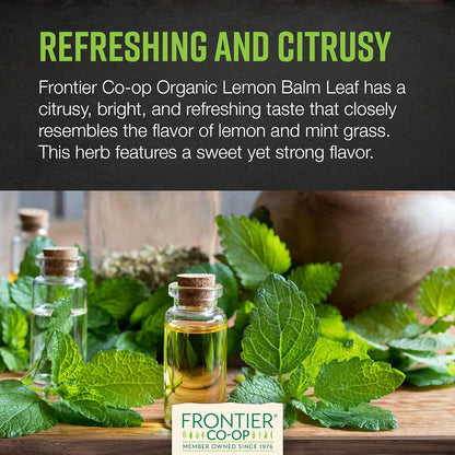 Frontier Co-op Organic Cut and Sifted Lemon Balm Leaf, 1lb