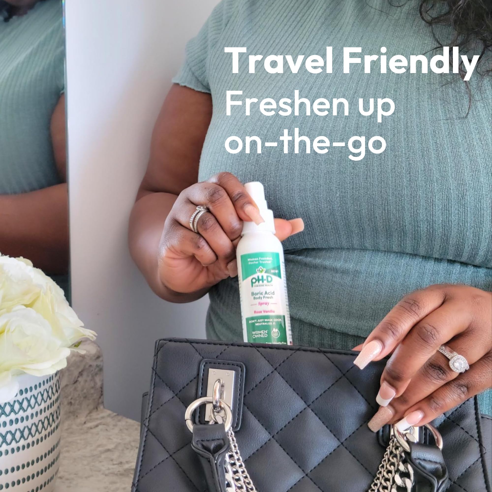 pH-D Feminine Health - Boric Acid Body Fresh Spray - Vegan, Paraben-Free, Plant Based