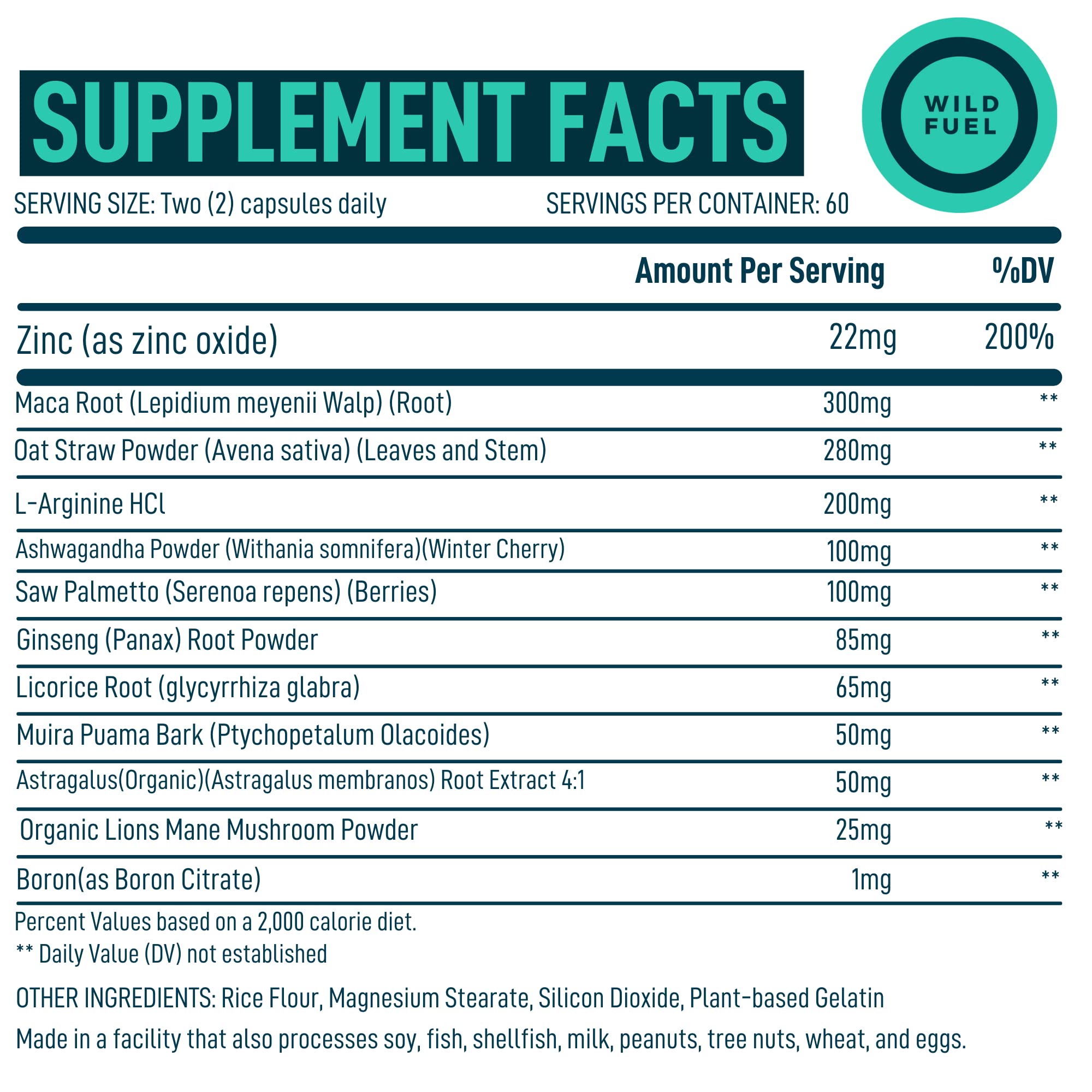 Fertility Supplements For Men Prenatal Vitamin - Maca Root, Ashwagandha, L Arginine