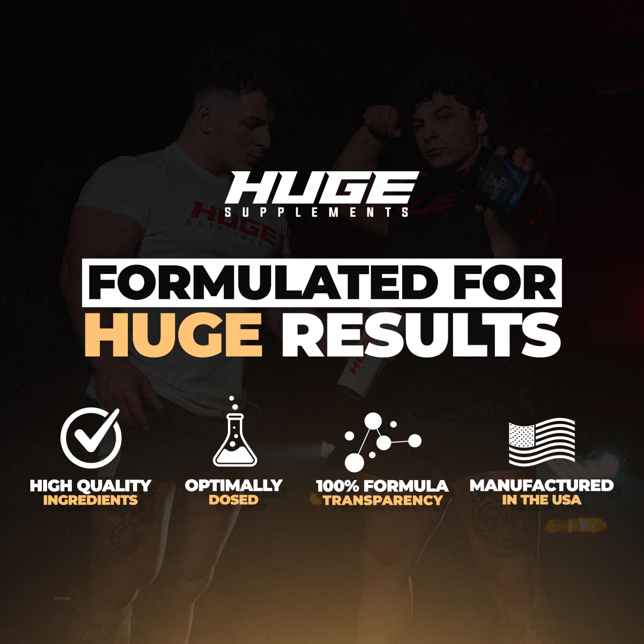 Huge Supplements Whey Protein Concentrate Powder - 25g Protein Per Serving