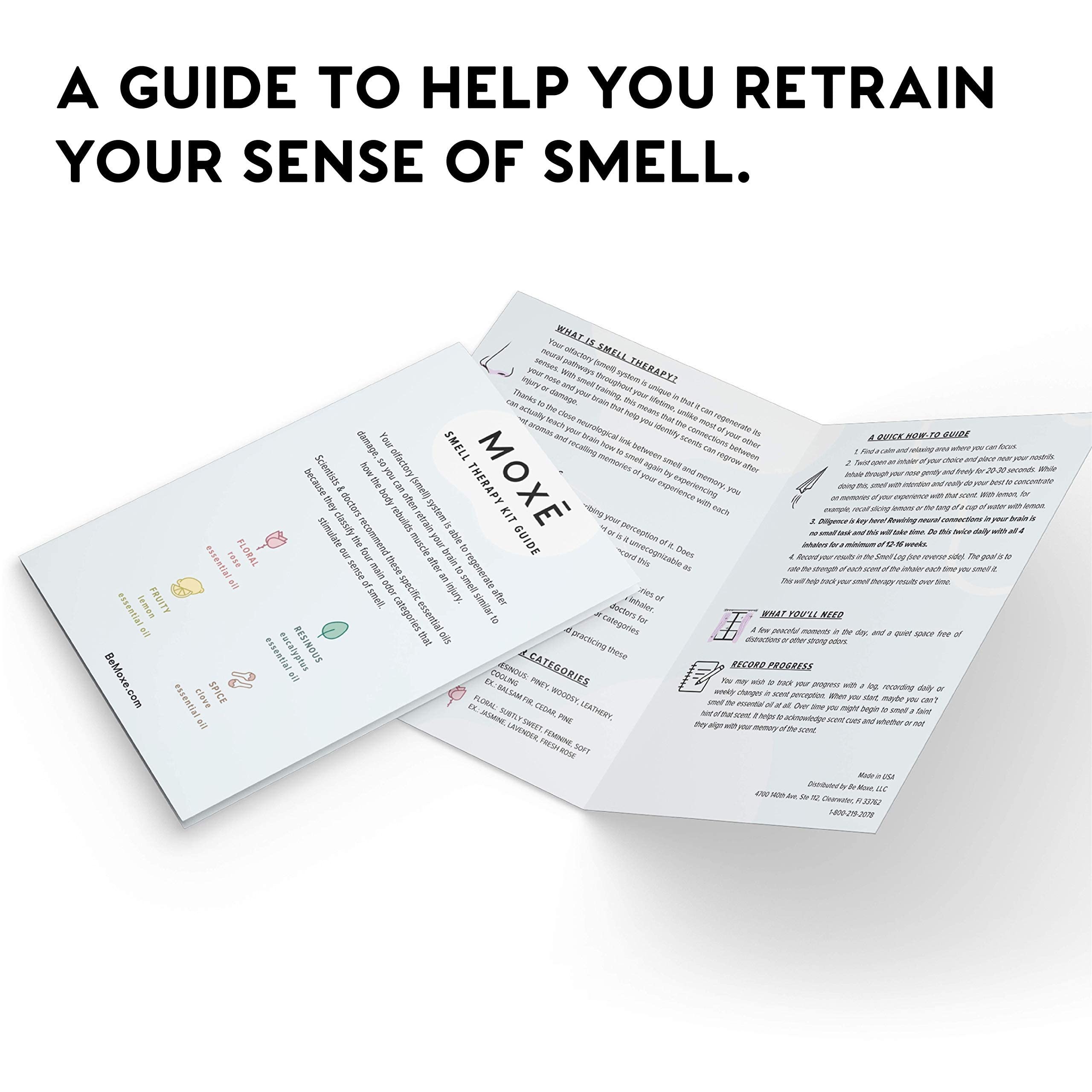 MOXĒ Smell Training Kit, Made in USA, 4 Essential Oils, Olfactory Regeneration, Helps Restore Sense