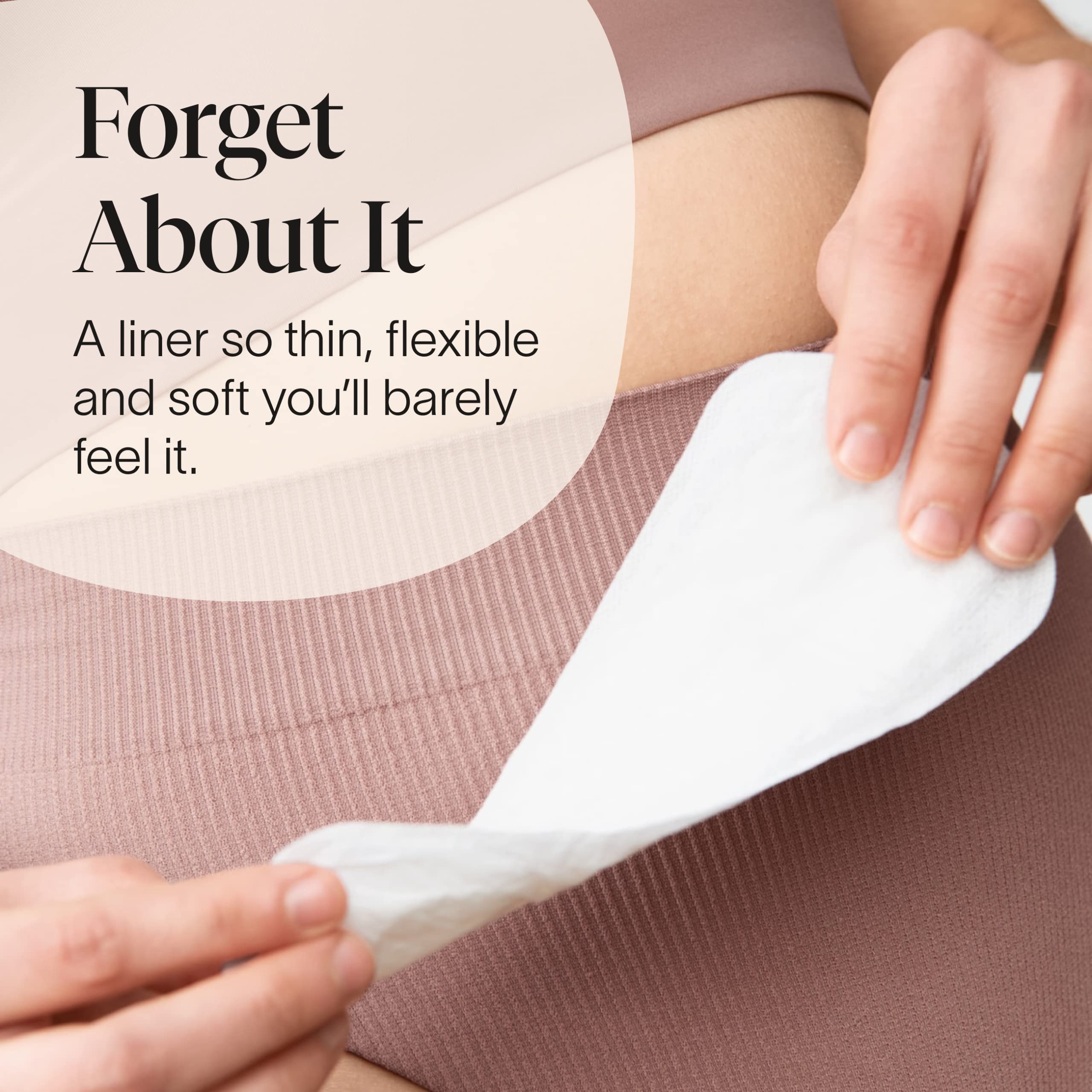 Cora Period Long Liners | 100% Organic Cotton Topsheet | Ultra Thin, Quick Absorbency