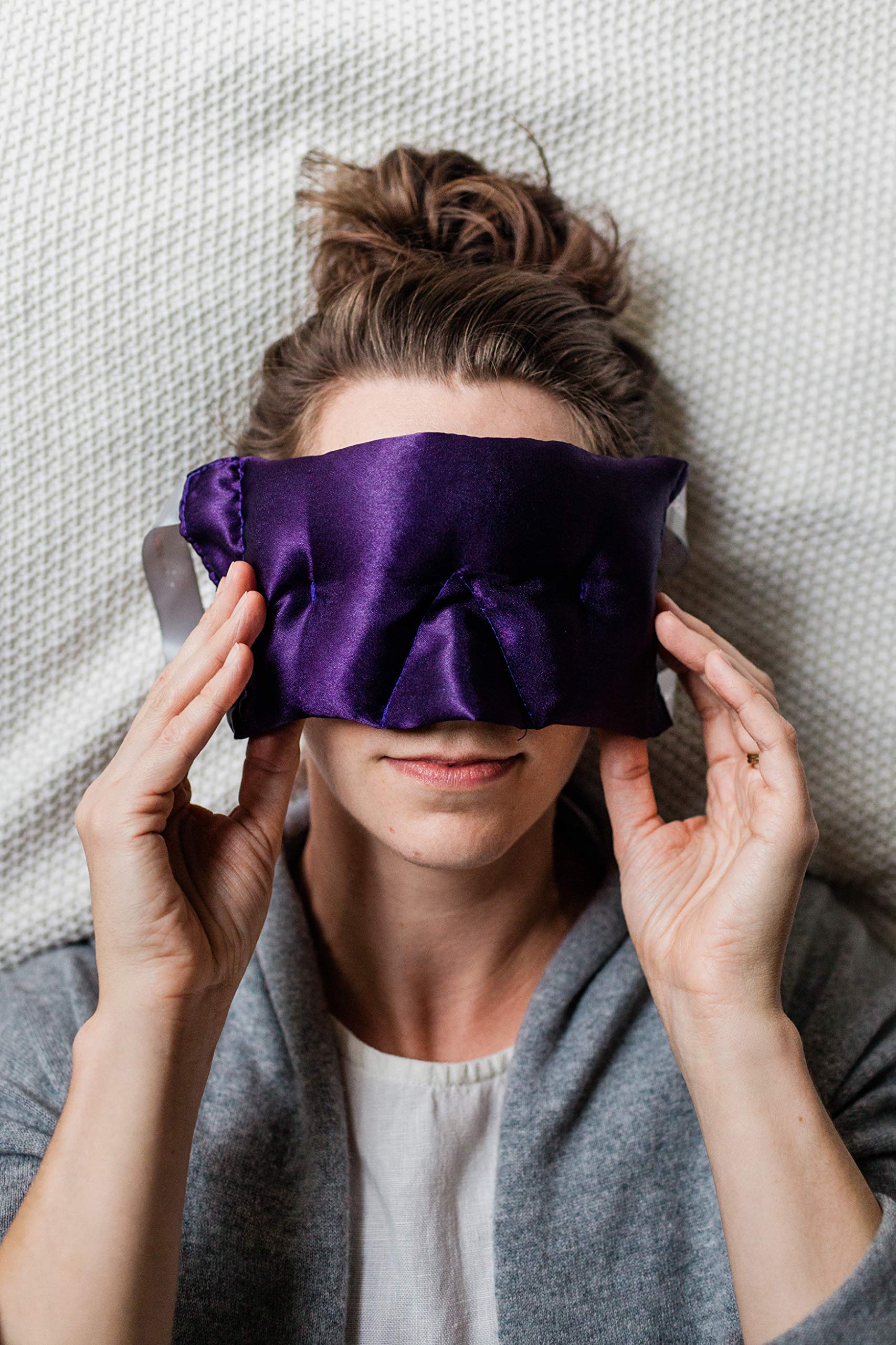 Victoria's Lavender Aromatherapy Eye Mask & Pillow Set - Soothing Lavender Eye Mask
