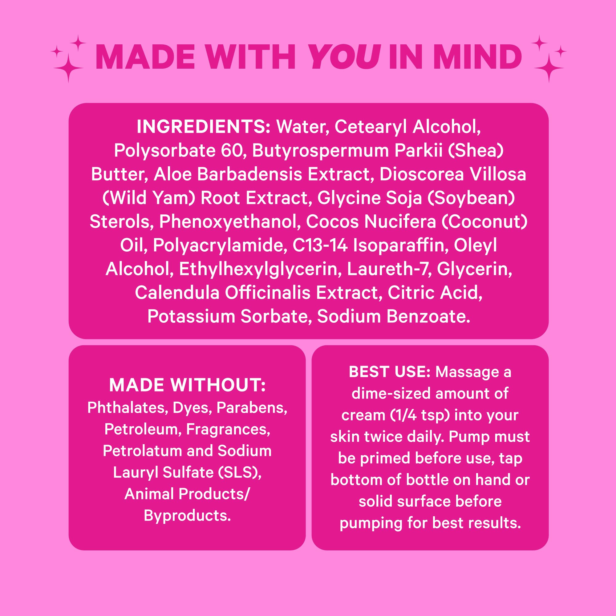 Pink Stork Menopause Supplement & Progesterone Cream for Women to Support Hormone Balance