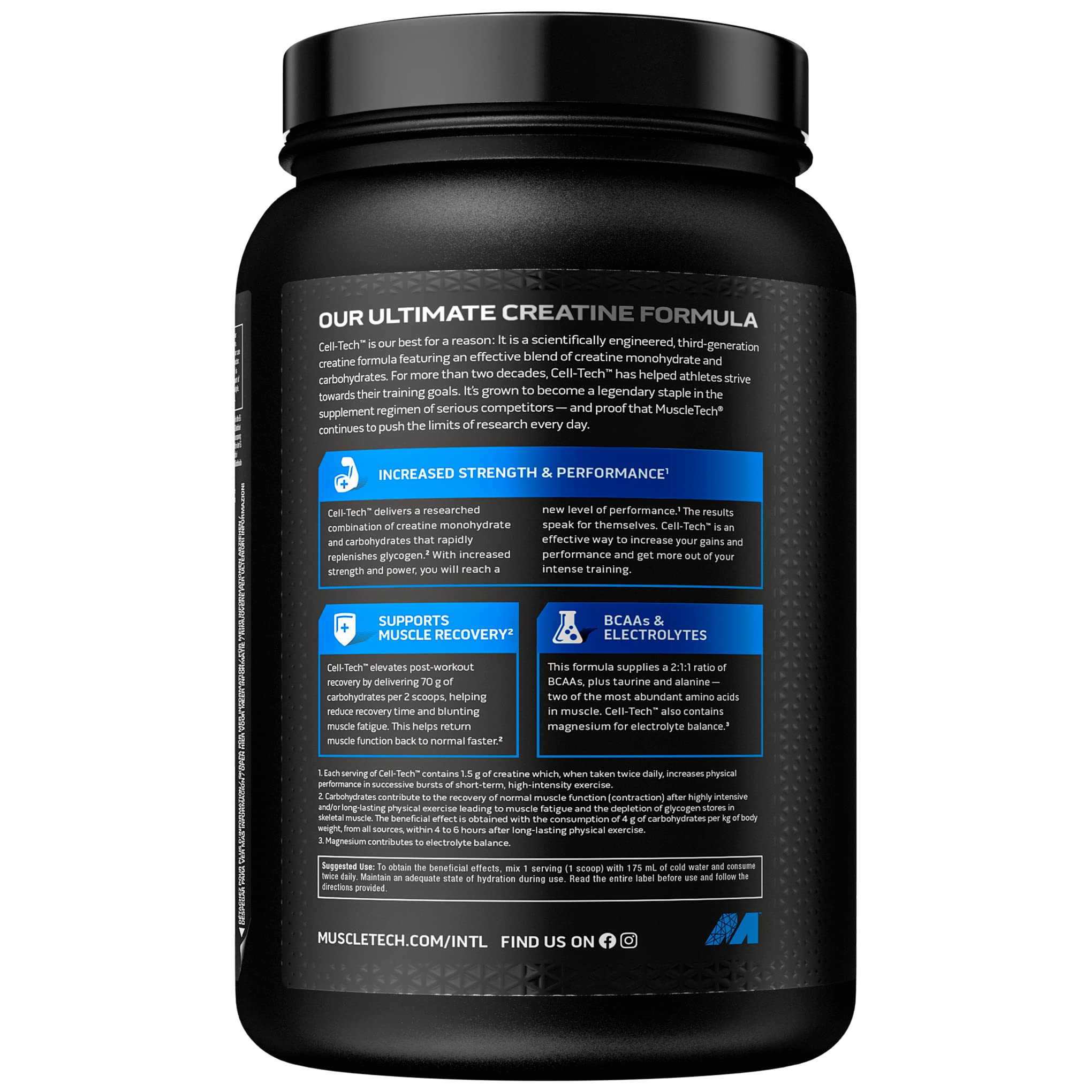MuscleTech CellTech Creatine Monohydrate Powder, Post Workout Recovery Drink