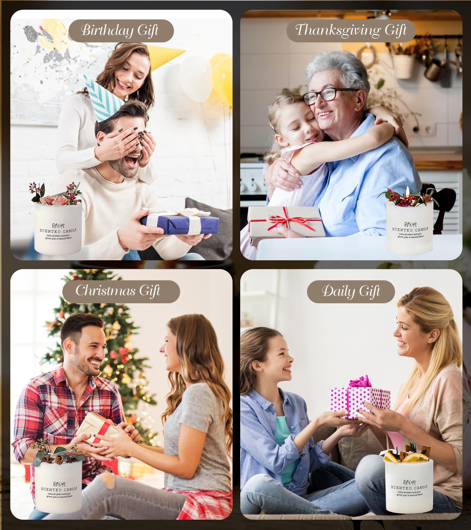 Candles Clearance | Eucalyptus & Orange Aromatherapy Candles | 10 oz Scented Candles