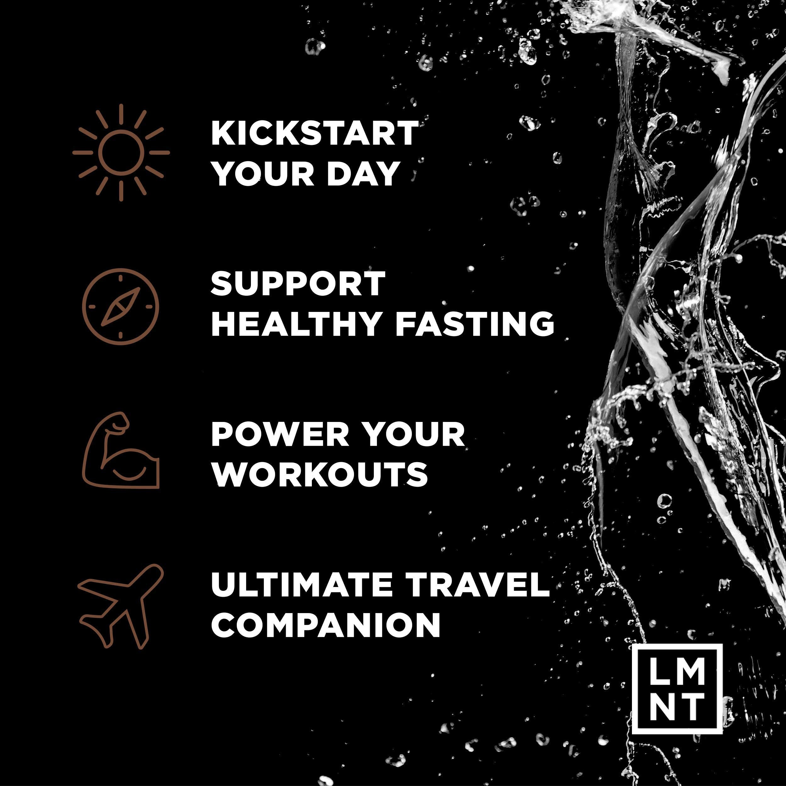 LMNT Zero-Sugar Electrolytes - Hot Chocolate Salt - Hydration Powder Packets
