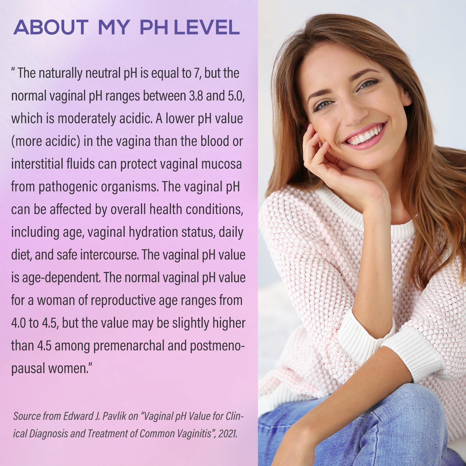 Vaginal pH Test Strips for Women, Convenient Testing Solution for Assessing and Maintaining