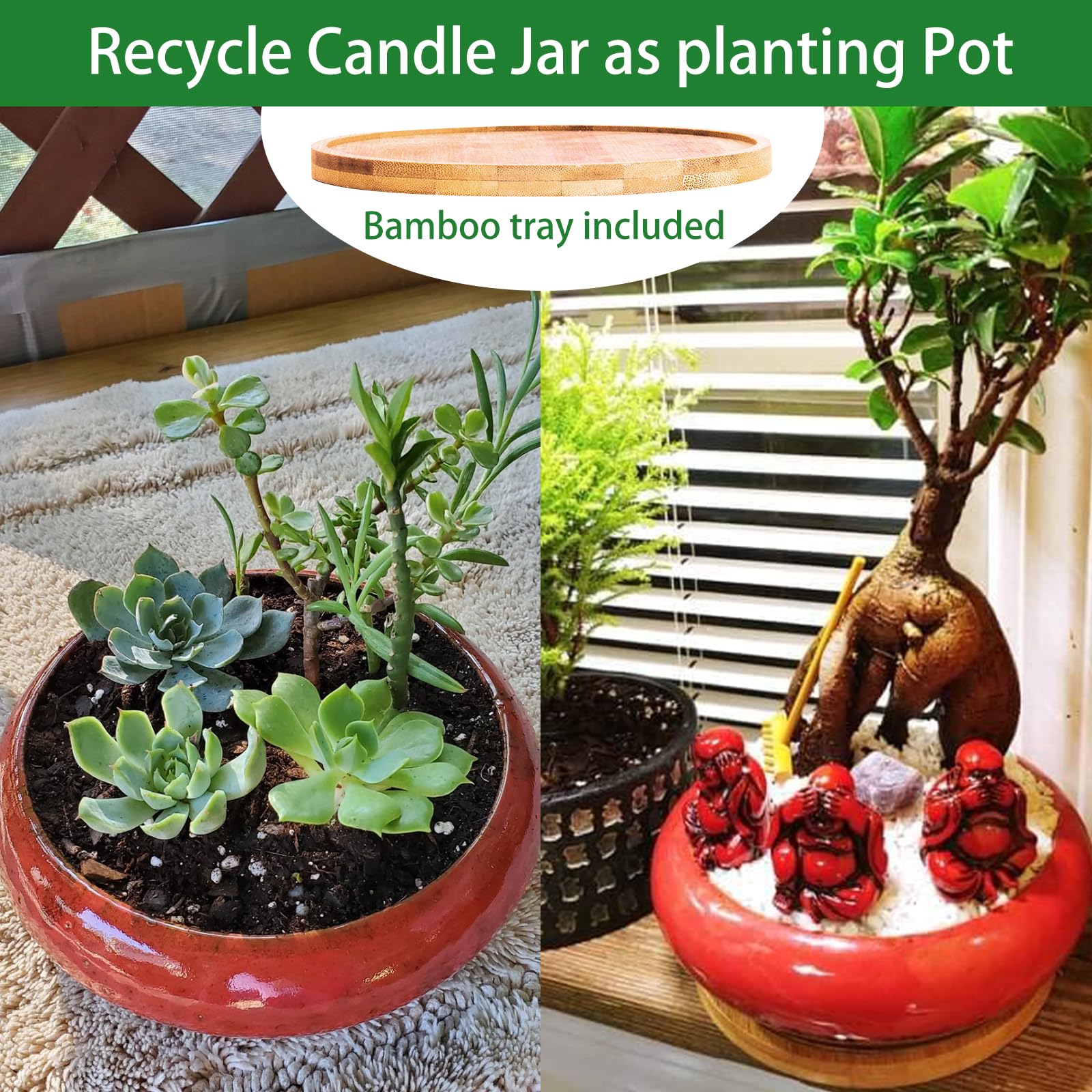 Scented Candles, 3 Wicks Large Rose Candles for Home Scented, 17 oz Aromatherapy Candle Gifts