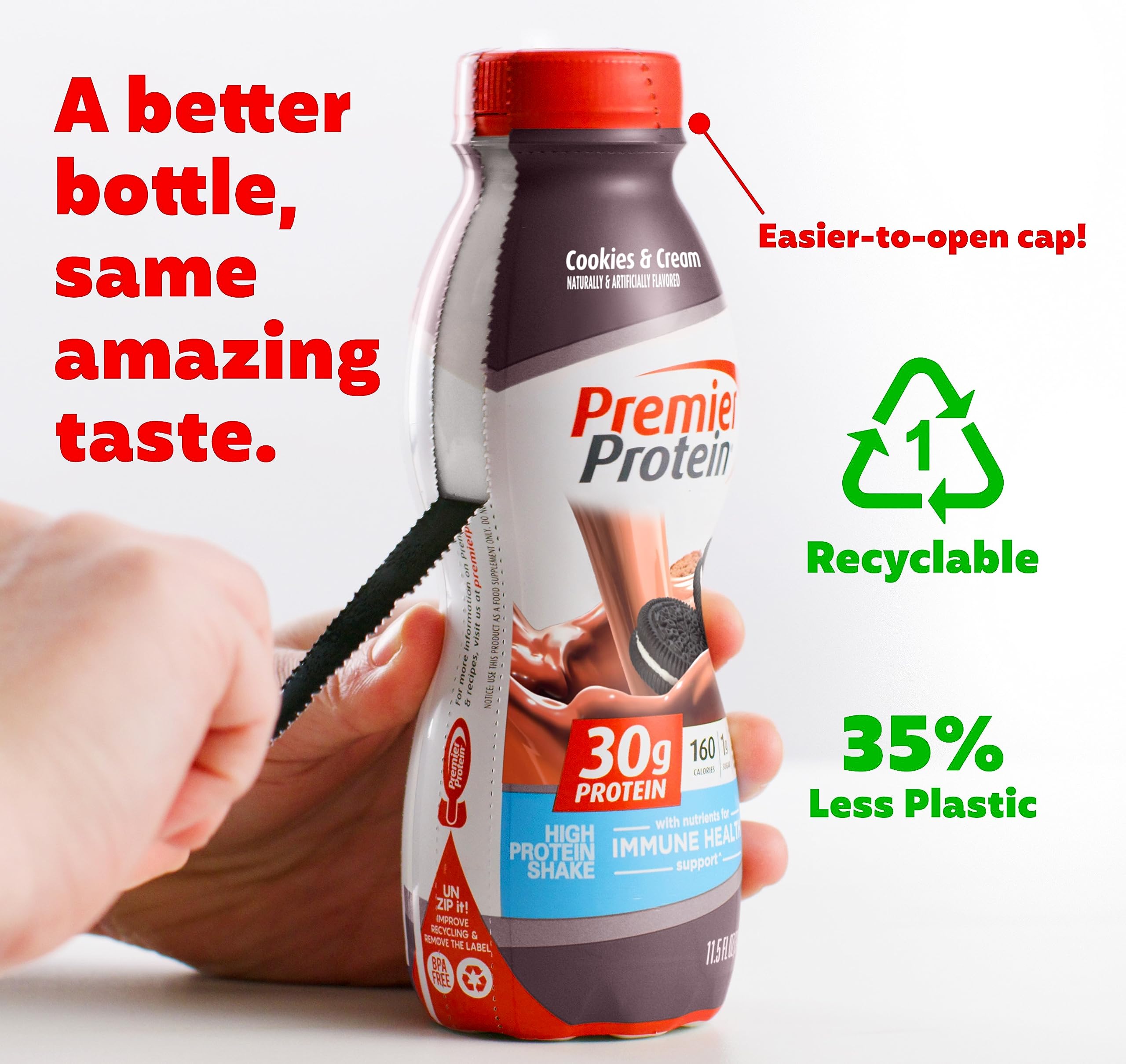 Premier Protein Shake, Cookies & Cream, 30g Protein, 1g Sugar, 24 Vitamins & Minerals