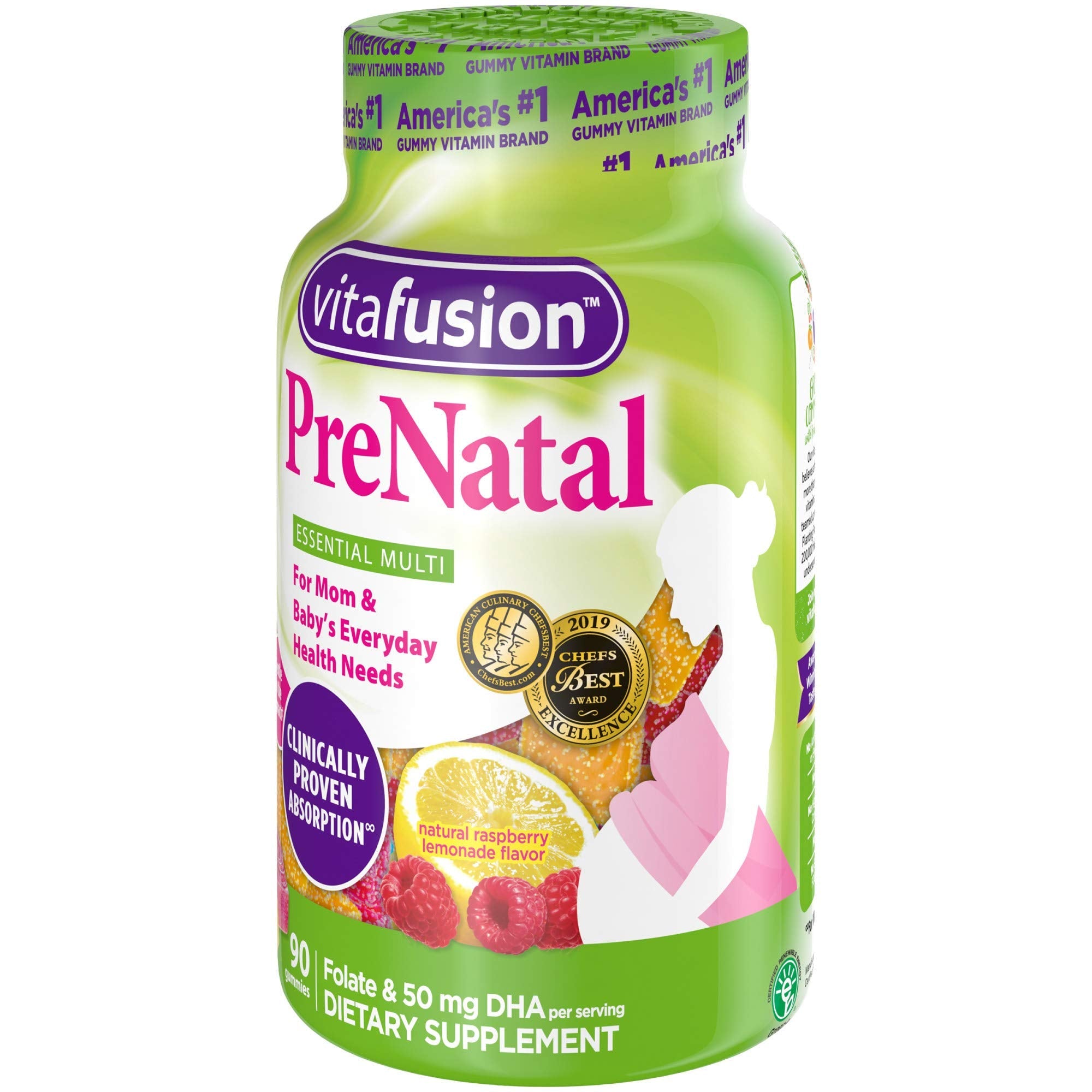Vitafusion Prenatal Gummy Vitamins, 90 Count (Packaging May Vary)