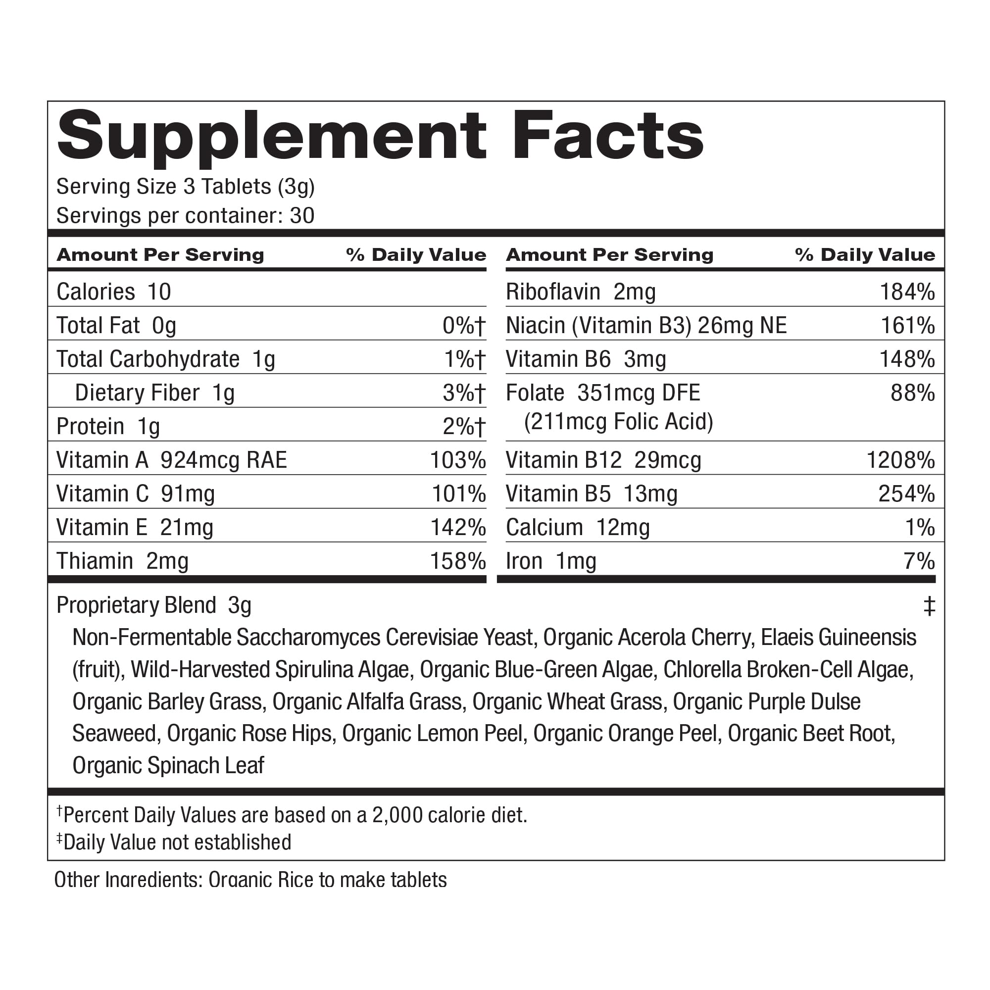 Dr. Schulze's Superfood 100 | Vitamin & Mineral Herbal Concentrate | Dietary Supplement