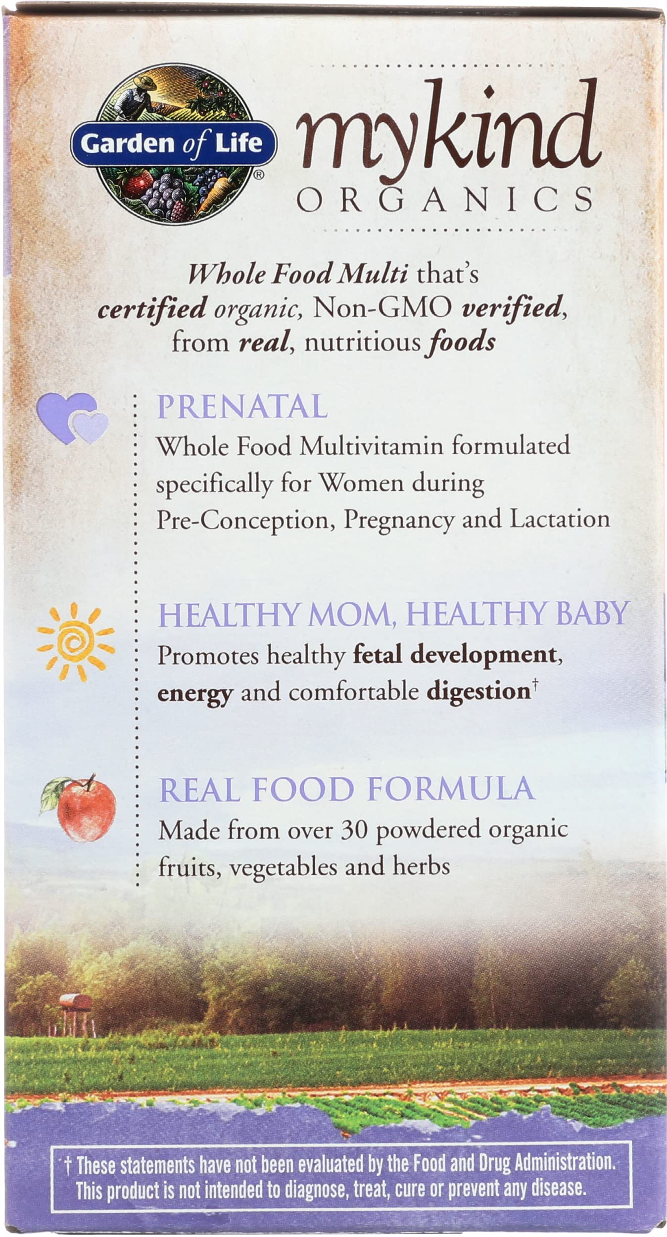 Garden of Life Organic Mykind Prenatal Multivitamin, 216 CT