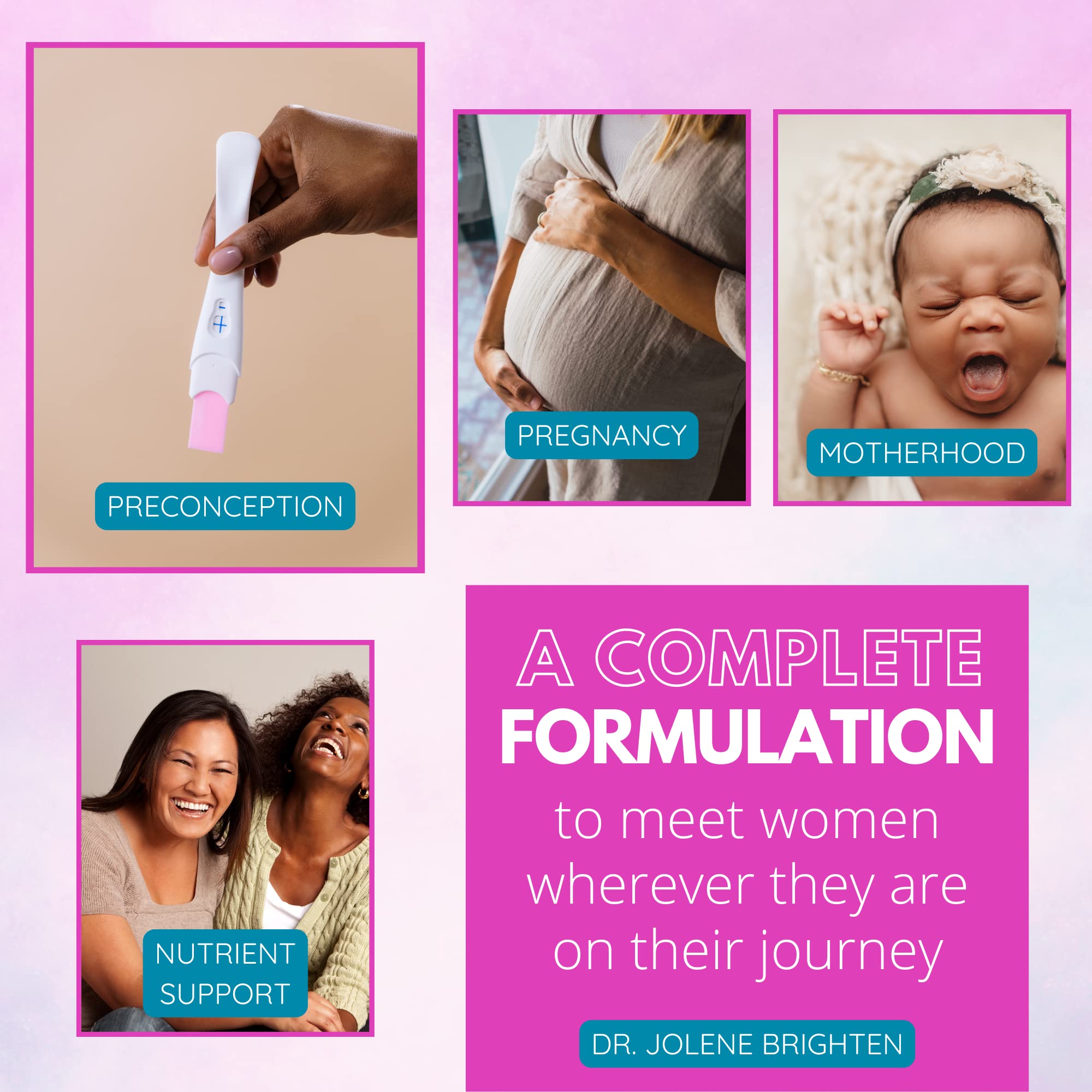 Dr. Brighten Prenatal Plus - Women’s Formulation, Active B Vitamins, Minerals, Antioxidants