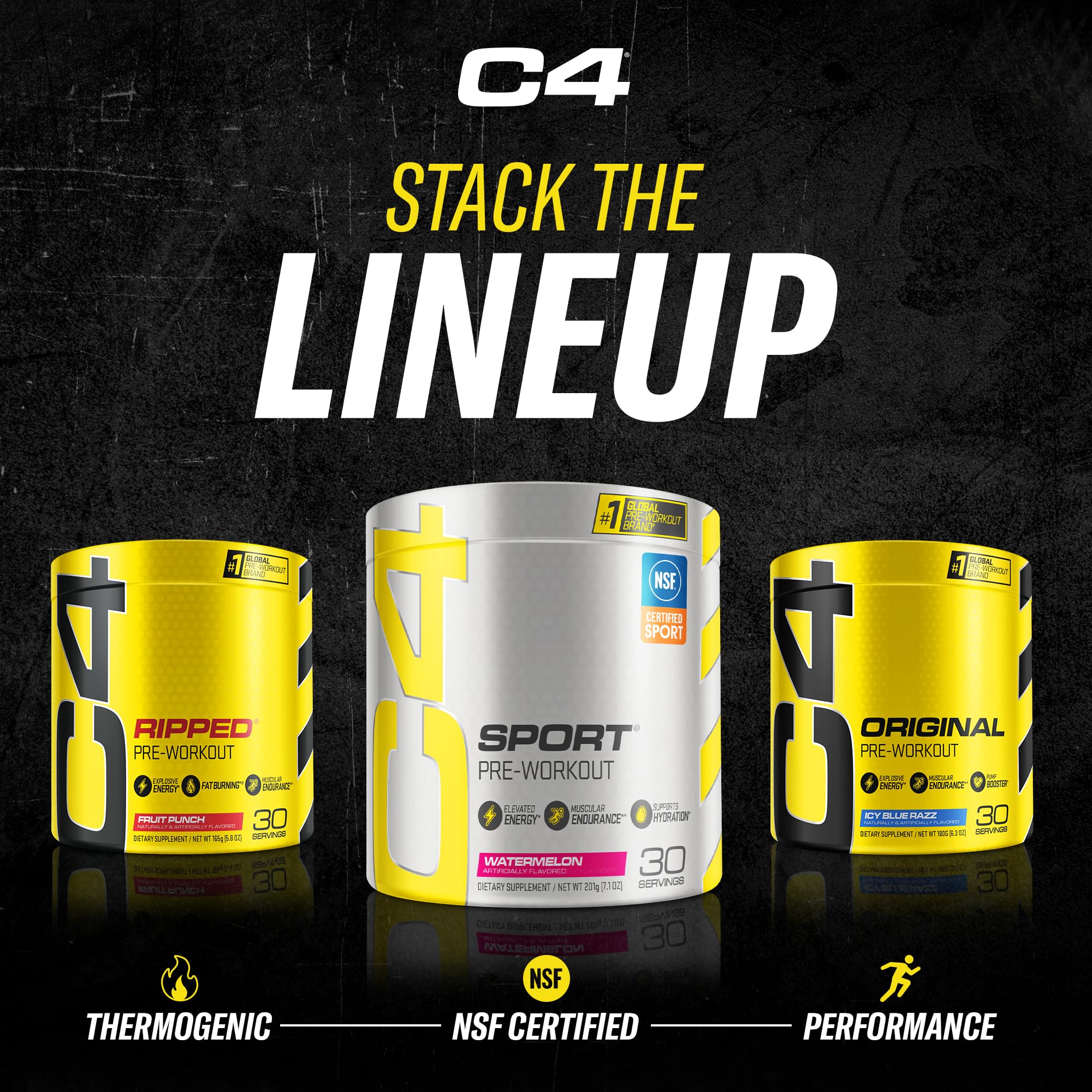 Cellucor C4 Original Pre Workout Powder Pink Lemonade Vitamin C for Immune Support