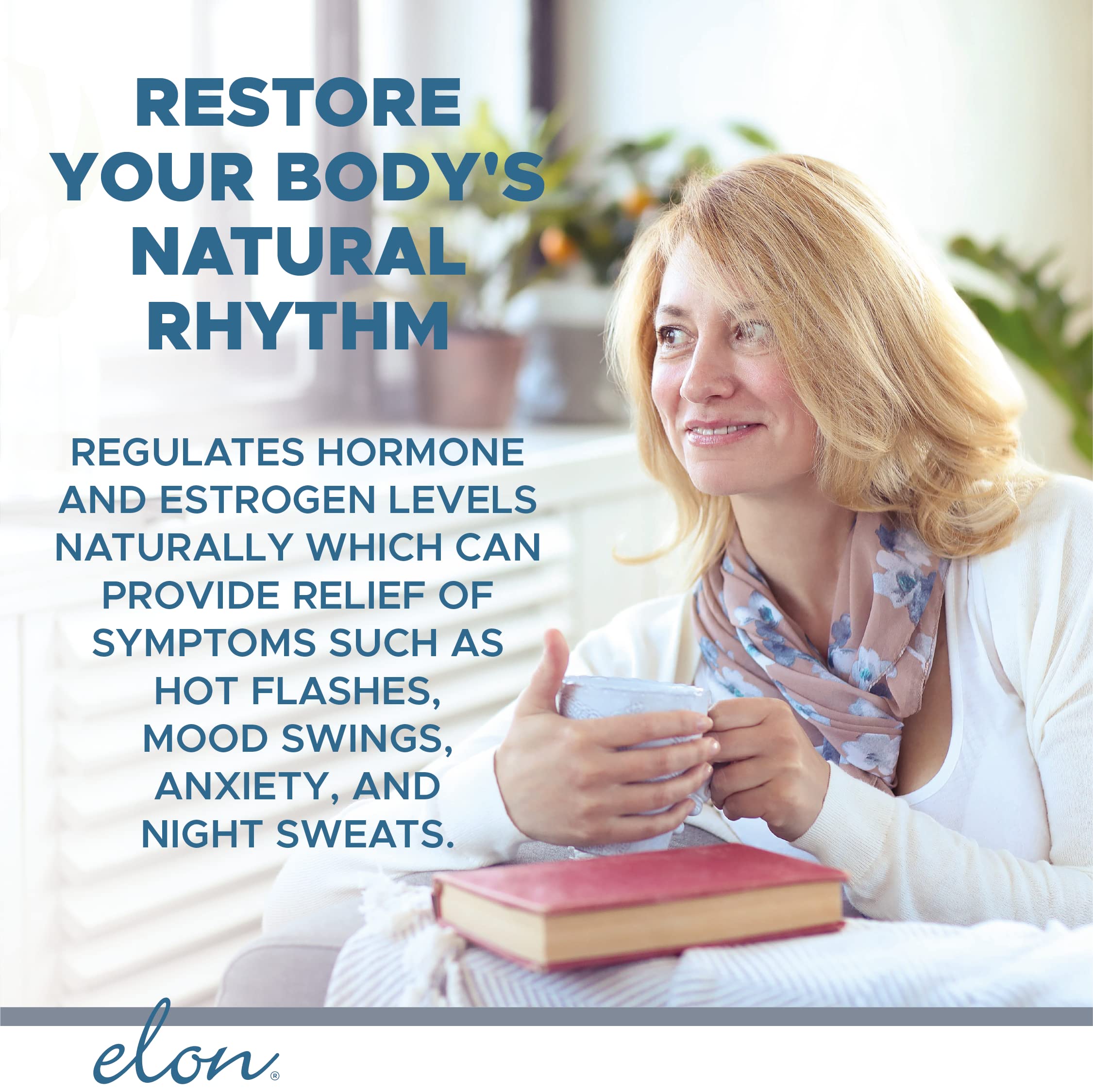 Elon Menopause Supplement for Women Menopause Relief Supplement for Hot Flashes