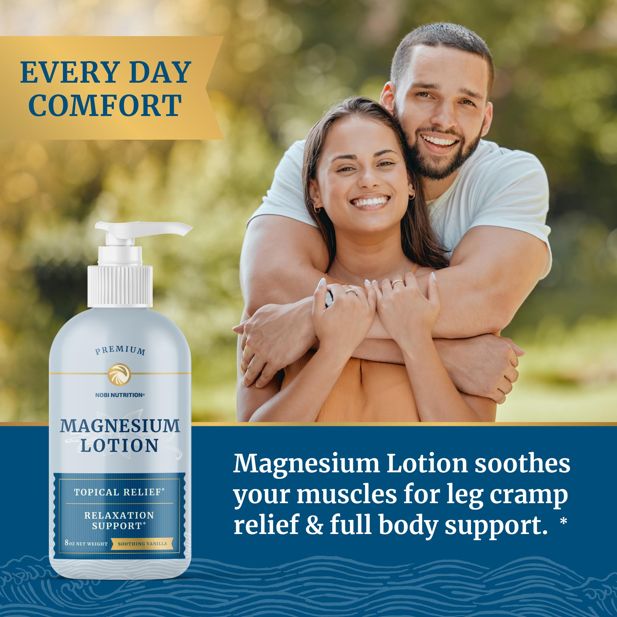 Magnesium Lotion | Relieves Muscle Cramps & Soreness | Relaxation & Calming Support