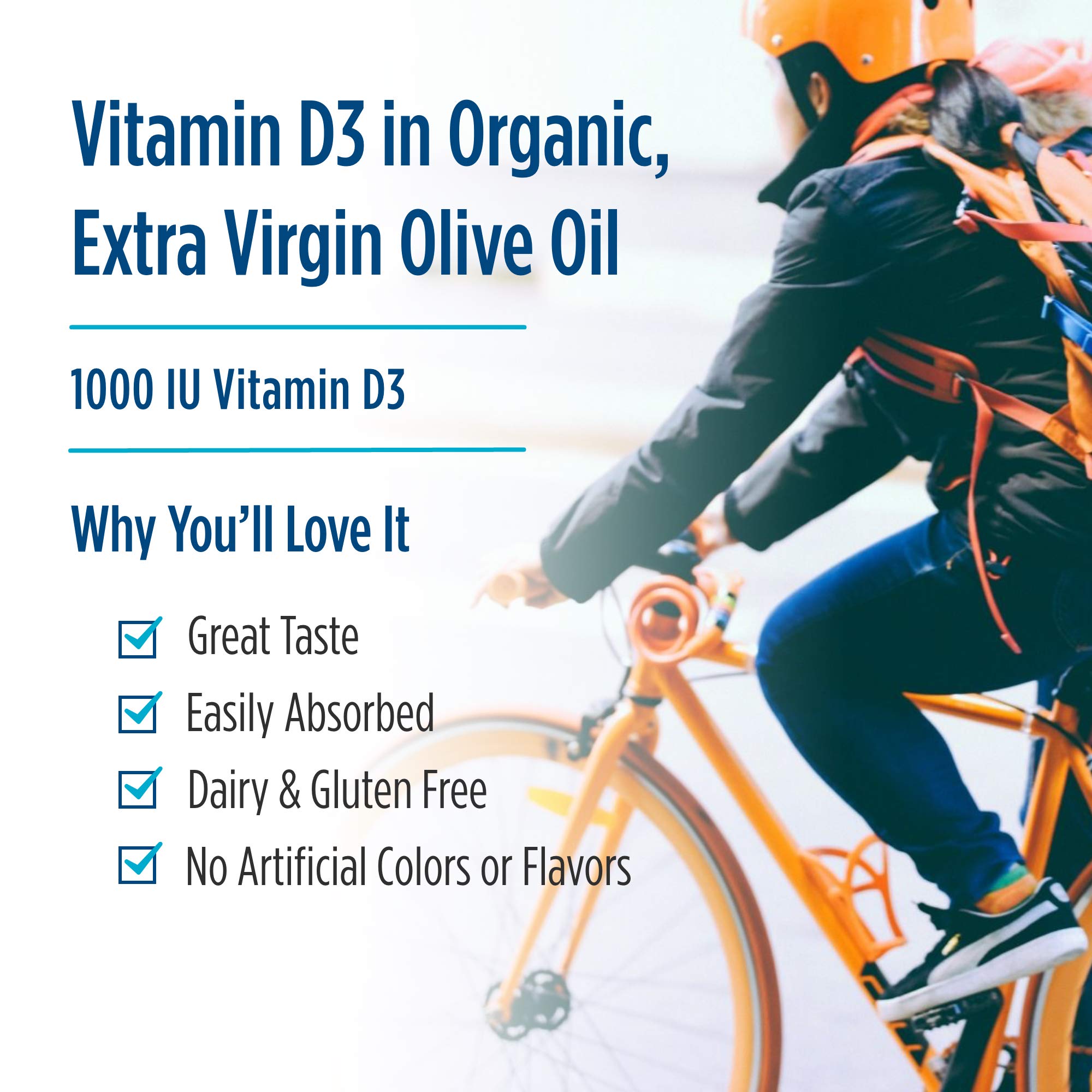 Nordic Naturals Vitamin D3 1000, Orange - 120 Mini Soft Gels - 1000 IU Vitamin D3
