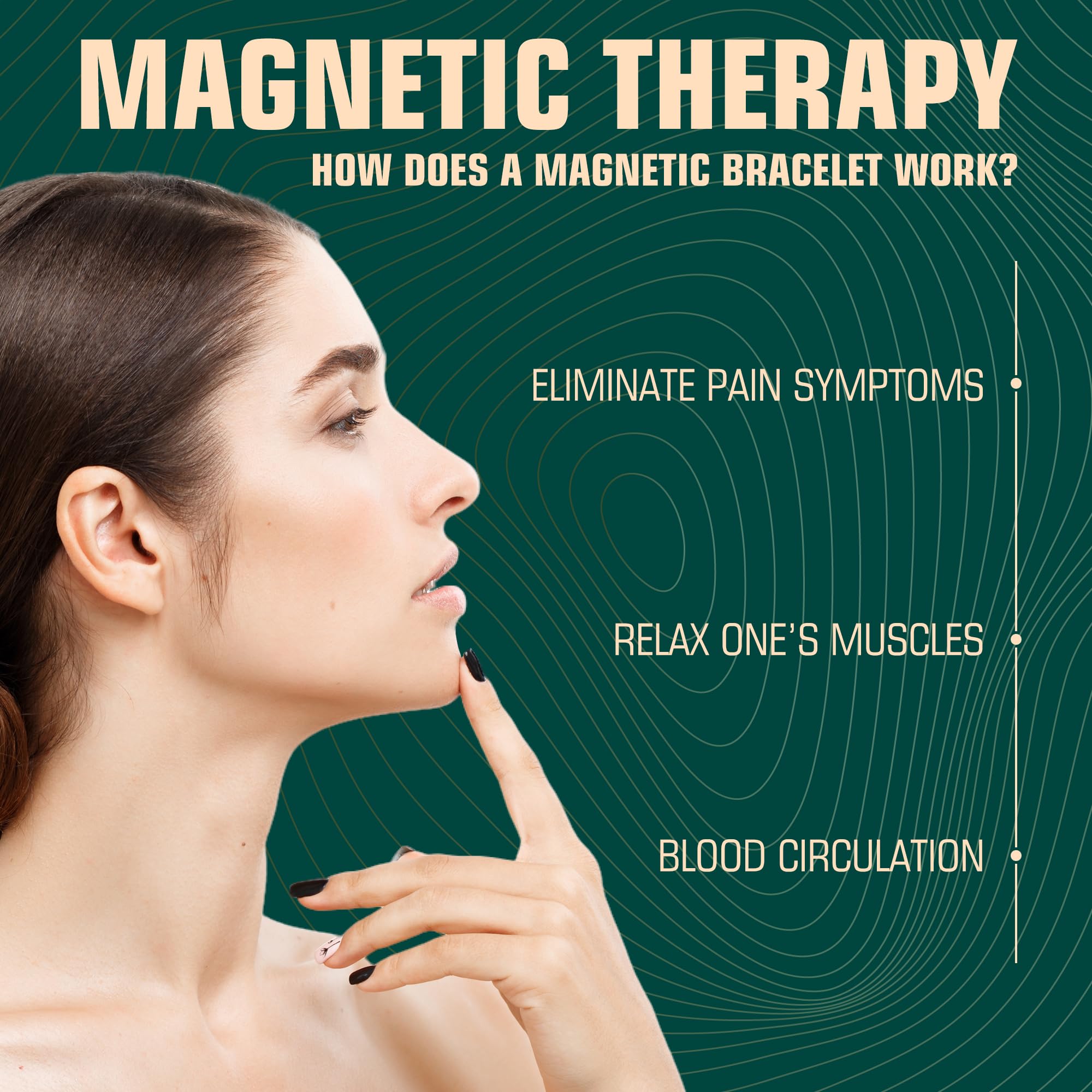 FASCIO Copper Bracelets and Copper Ring for Women Men,Adjustable Magnetic Lymphatic