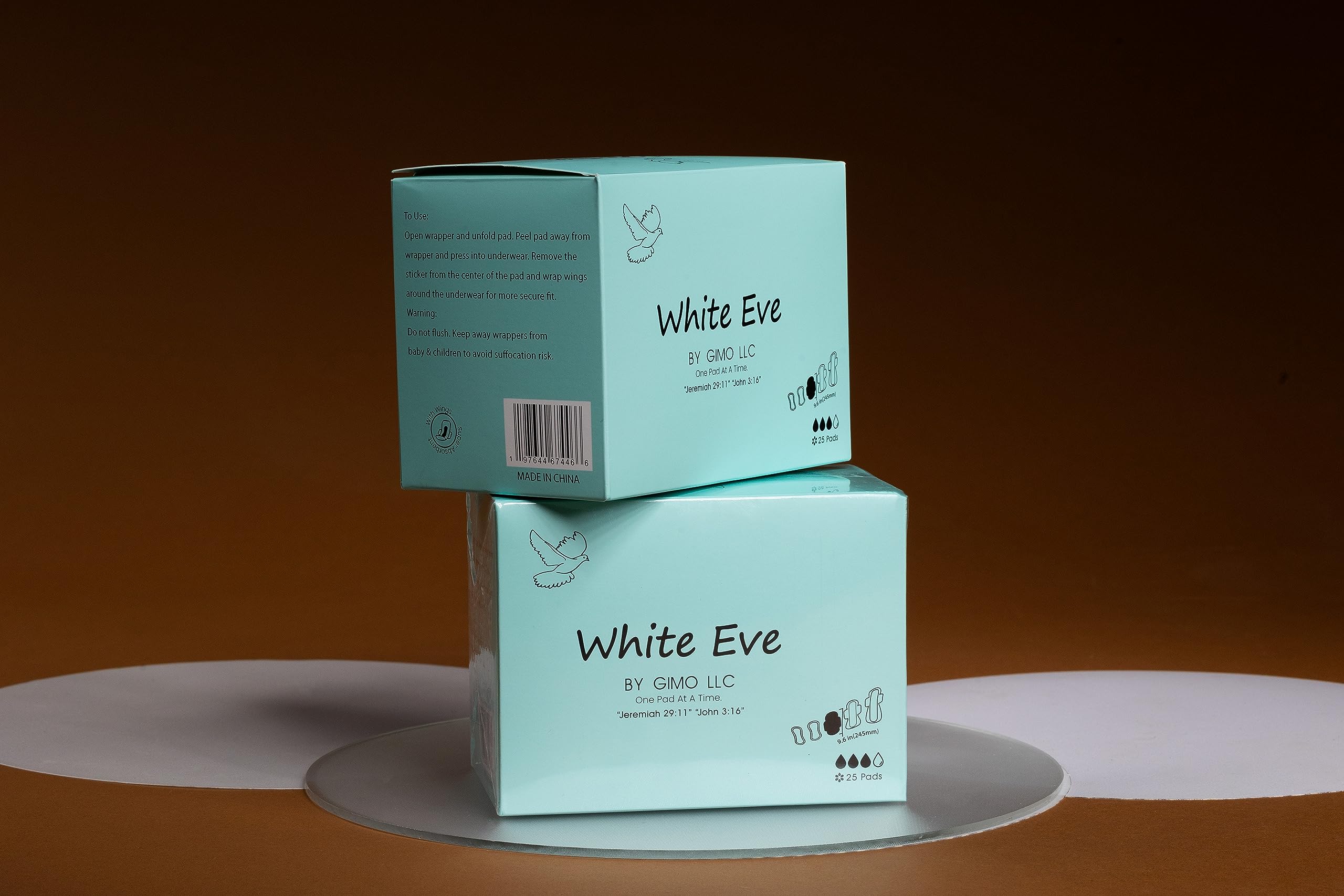 WHITE EVE Sanitary Pad Ultra Thin Sanitary Pads for Women with Fast Absorption and Leak Guard