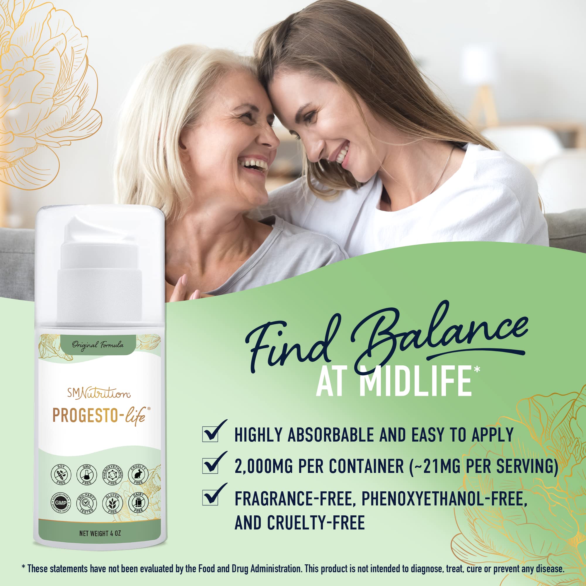 Progesterone Cream for Women | 2000mg USP Micronized Progesterone for Balance & Menstrual Support