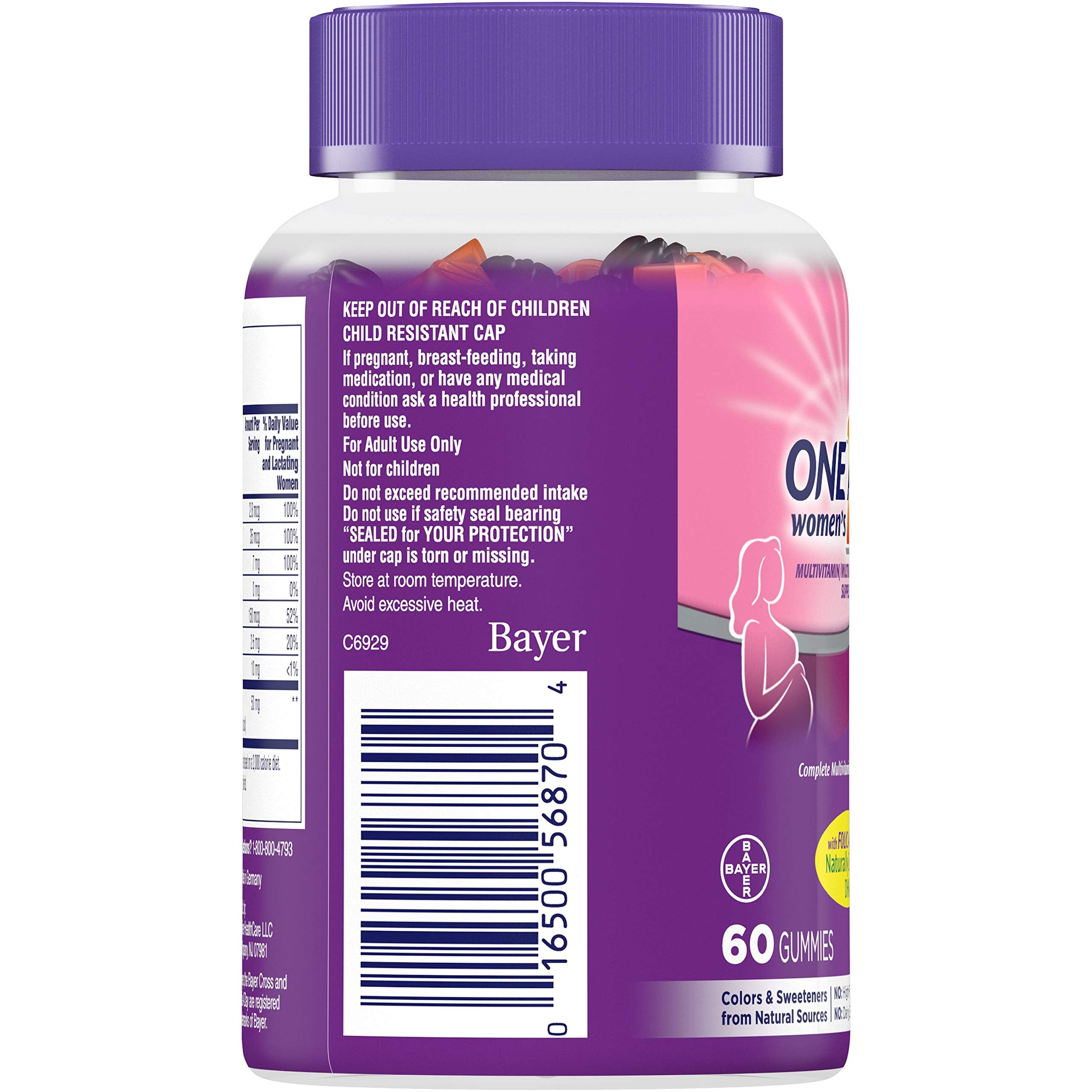 One A Day Women's Prenatal Gummies, 60 Count