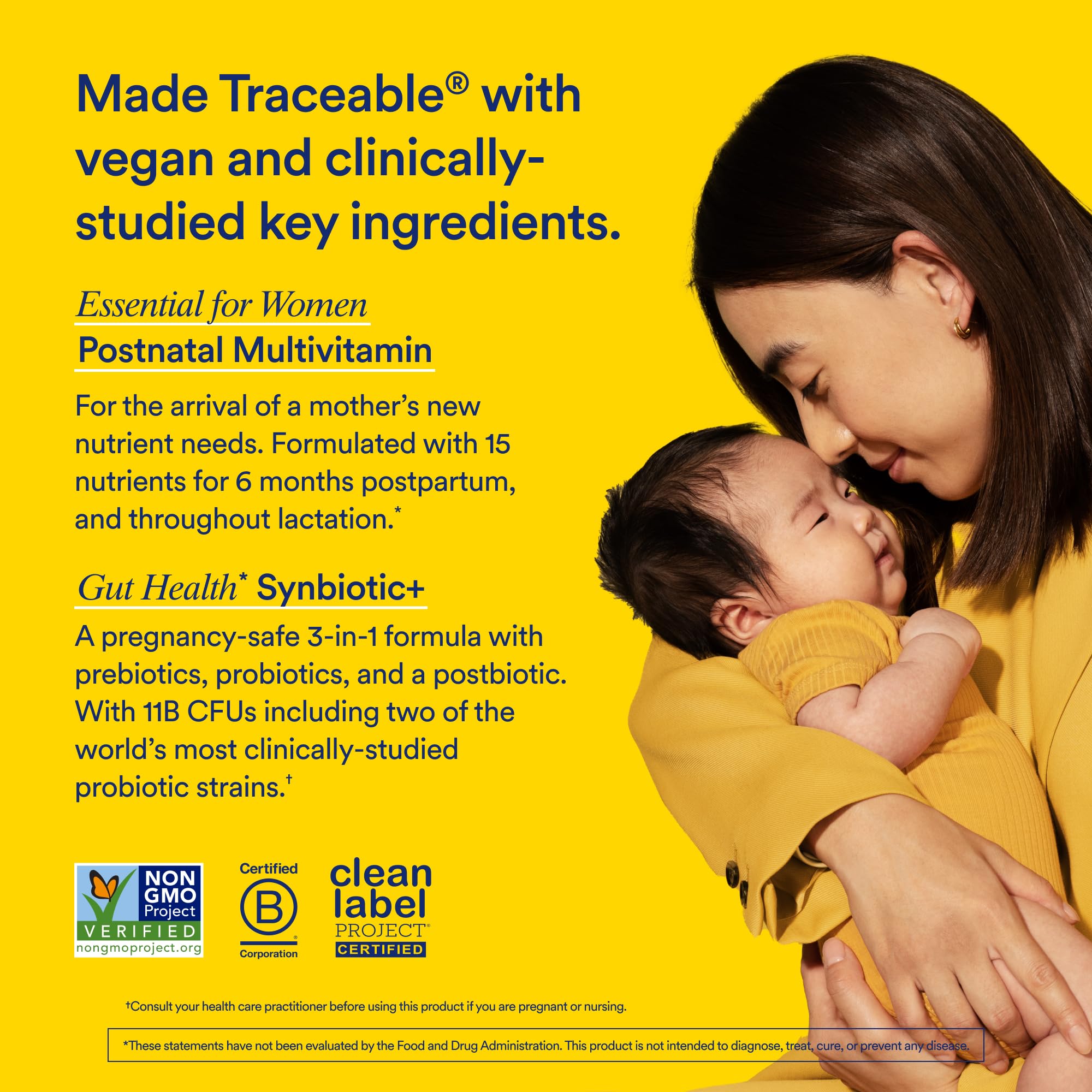 Ritual Postnatal Multivitamin and Gut Duo Supplements with Postnatal Vitamins and Synbiotic+